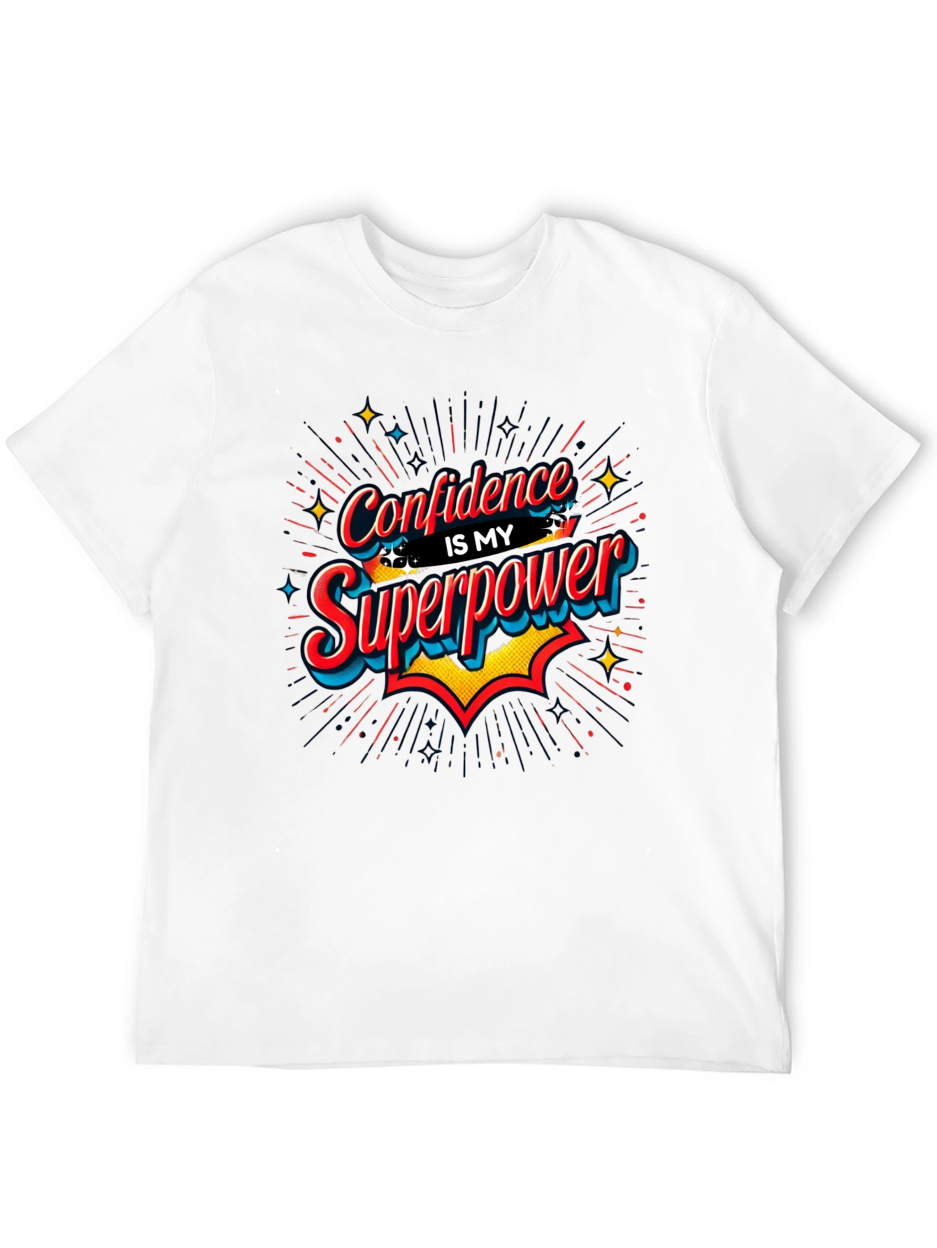 Confidence is My Superpower Black T-Shirt