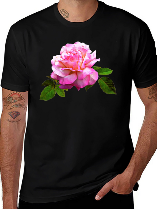 Rose Graphic Black T-Shirt