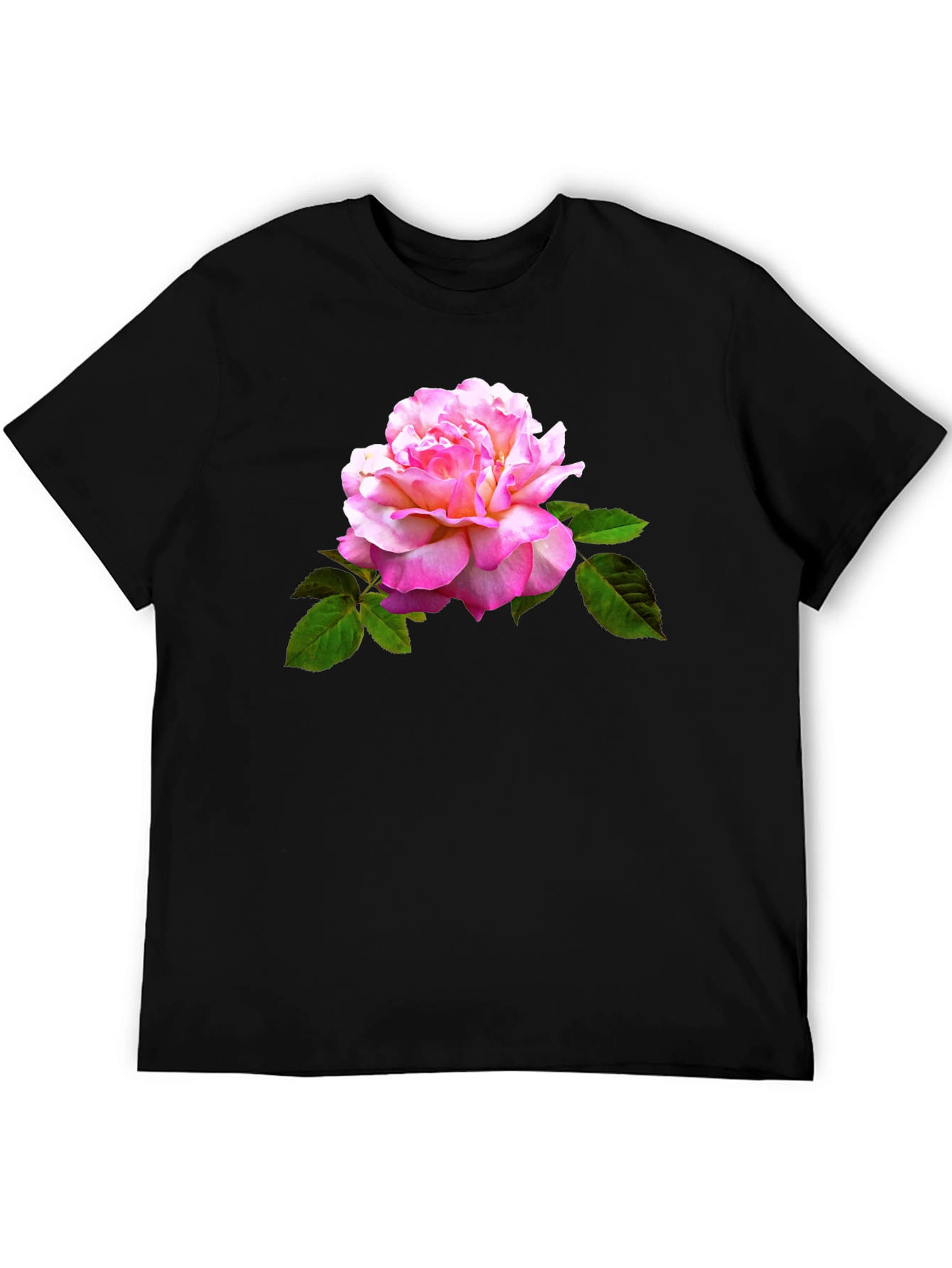 Rose Graphic Black T-Shirt