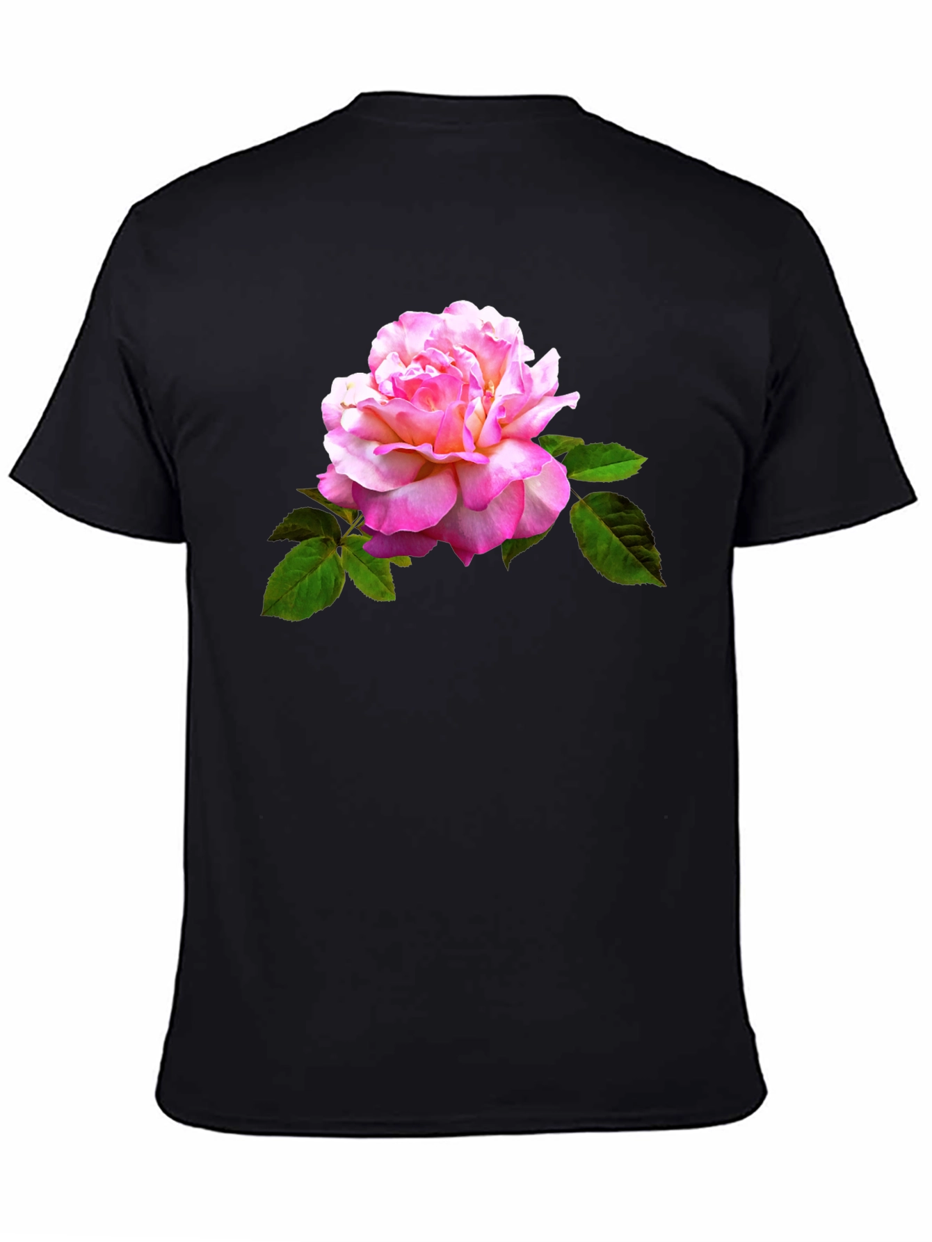 Rose Graphic Black T-Shirt