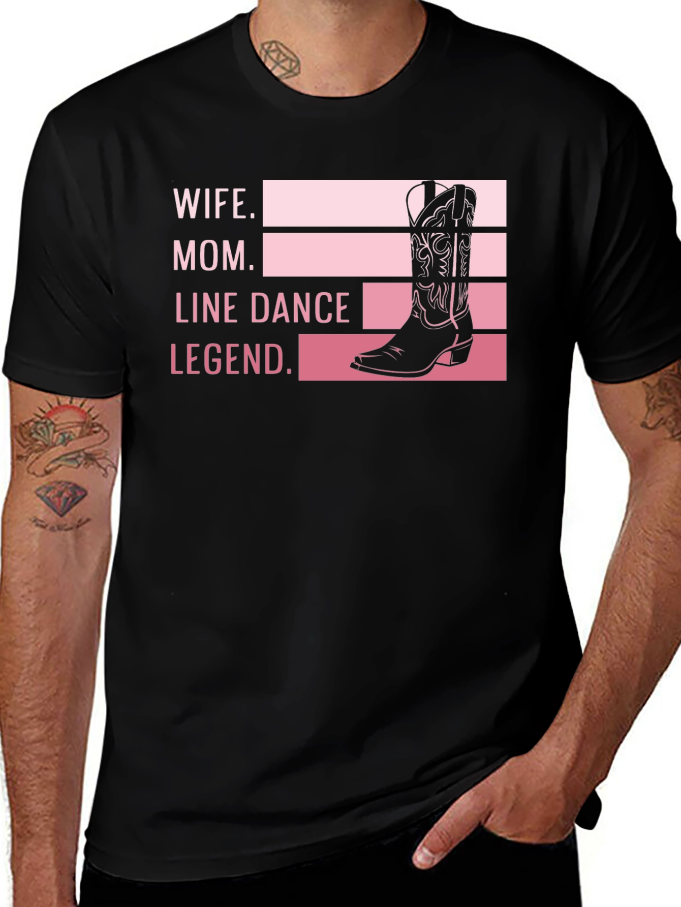 Wife Mom Line Dance Legend Graphic Tee