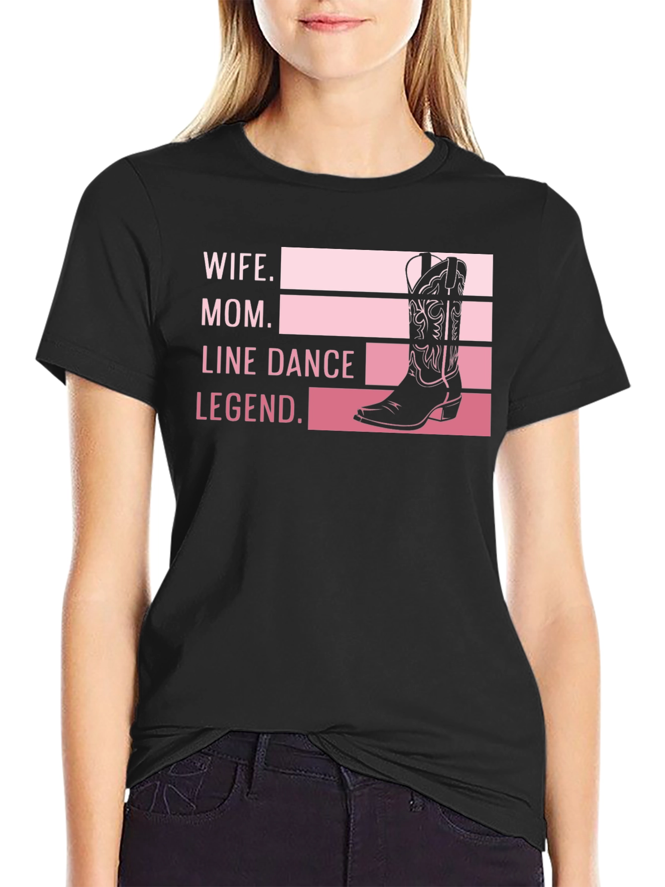 Wife Mom Line Dance Legend Graphic Tee