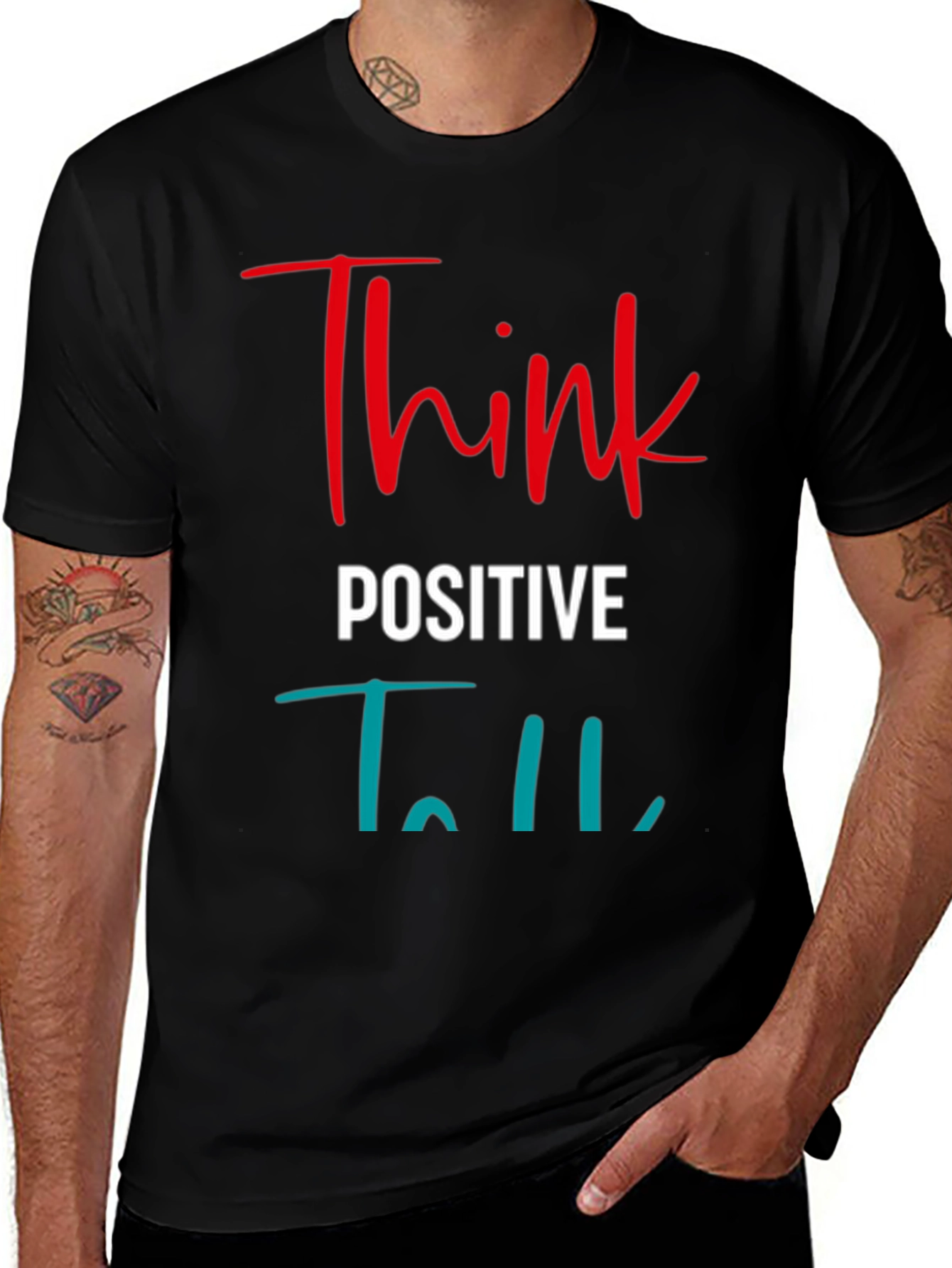 Think Positive T-Shirt - Inspiring Graphic Tee