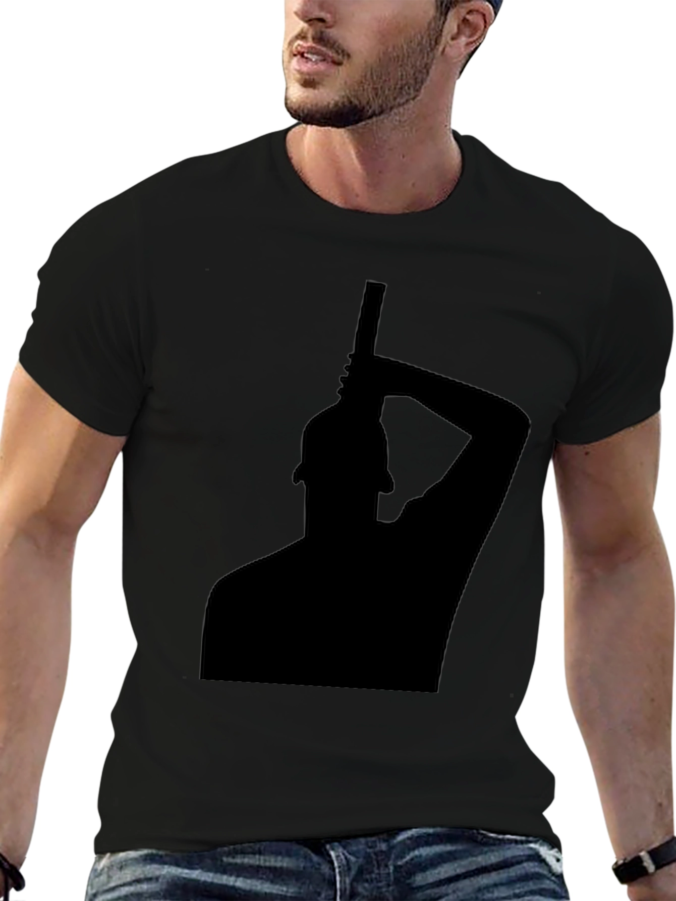 Silhouette Graphic Black T-Shirt