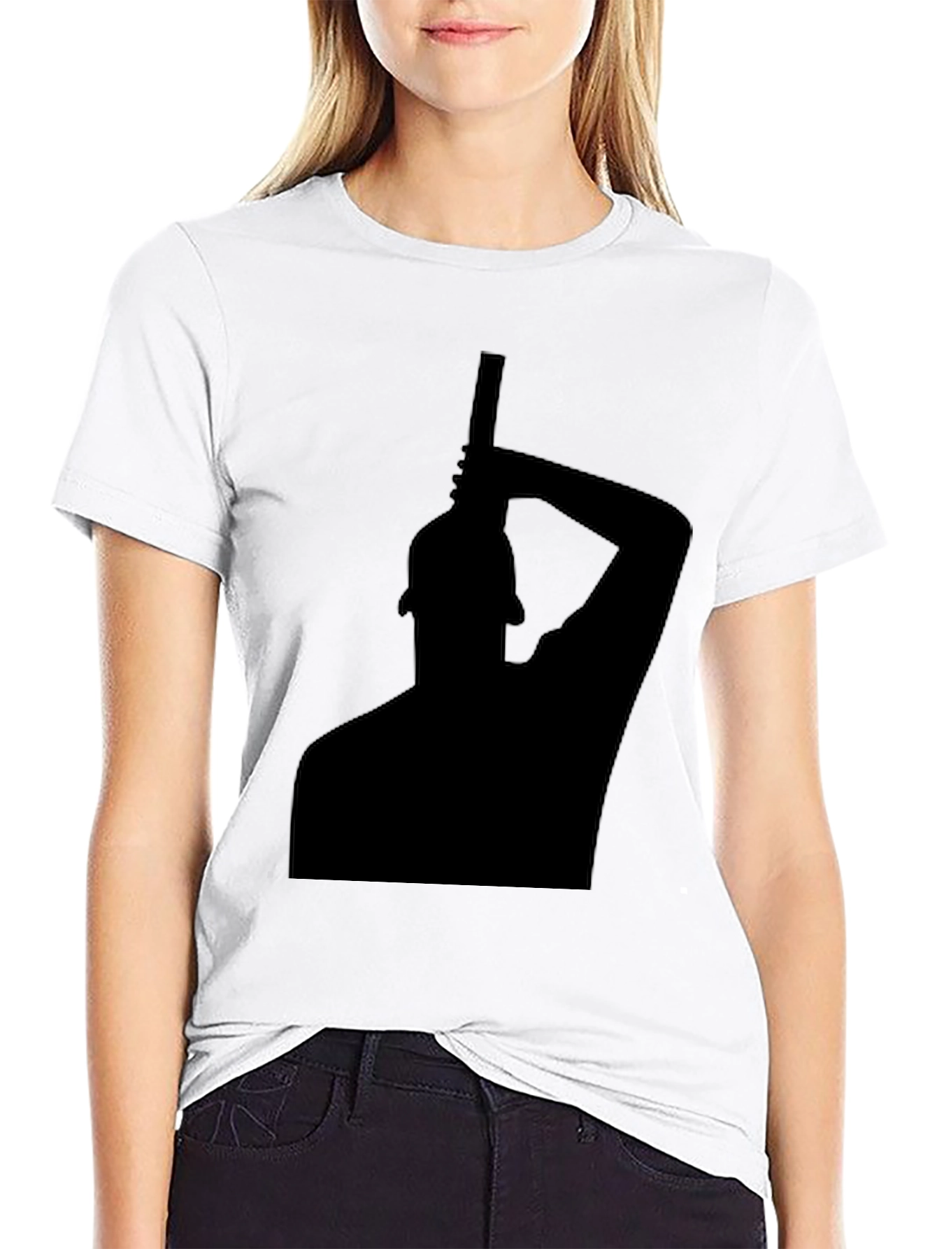 Silhouette Graphic Black T-Shirt