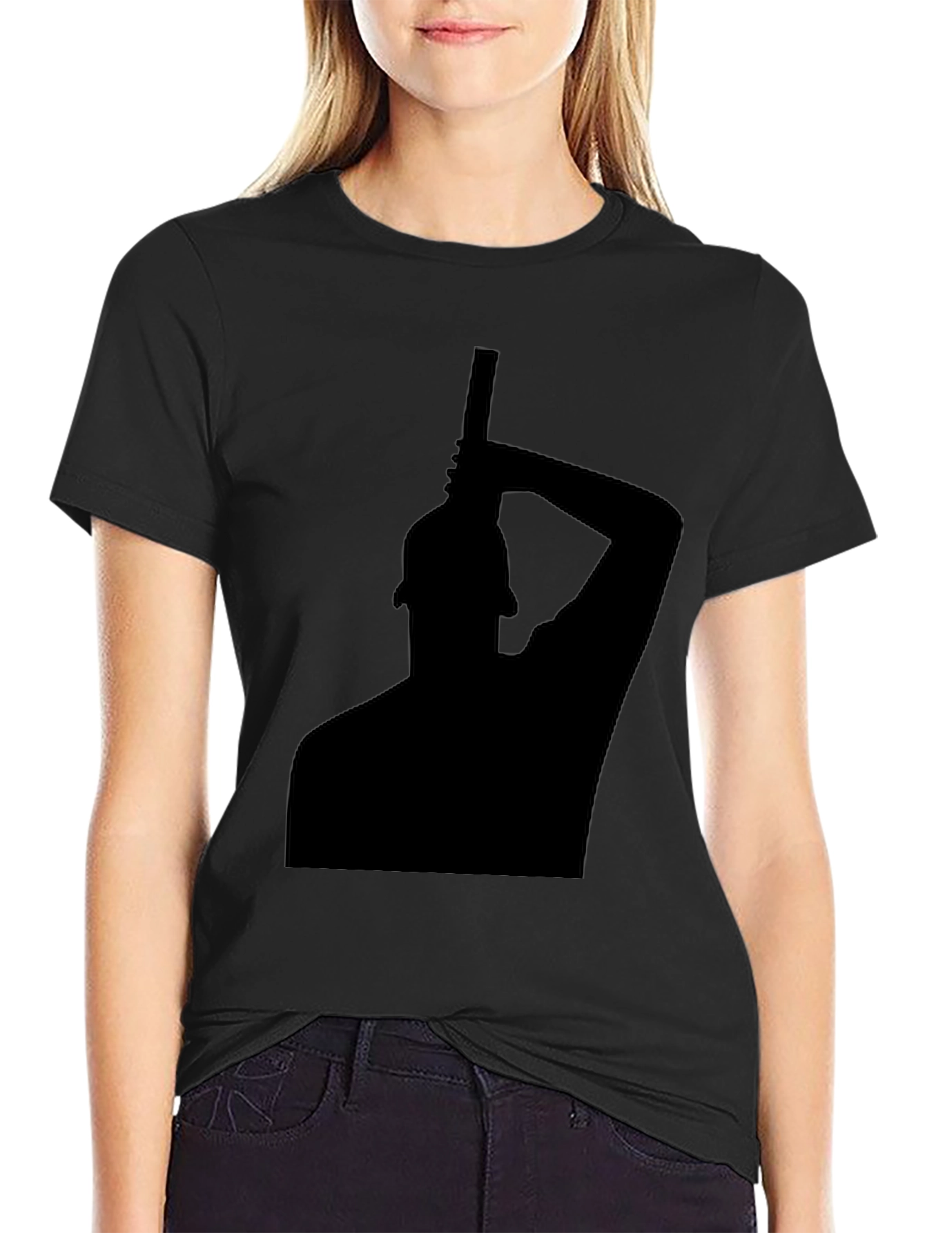 Silhouette Graphic Black T-Shirt