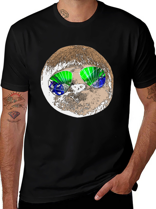 Retro Sloth Sunglasses Graphic Tee