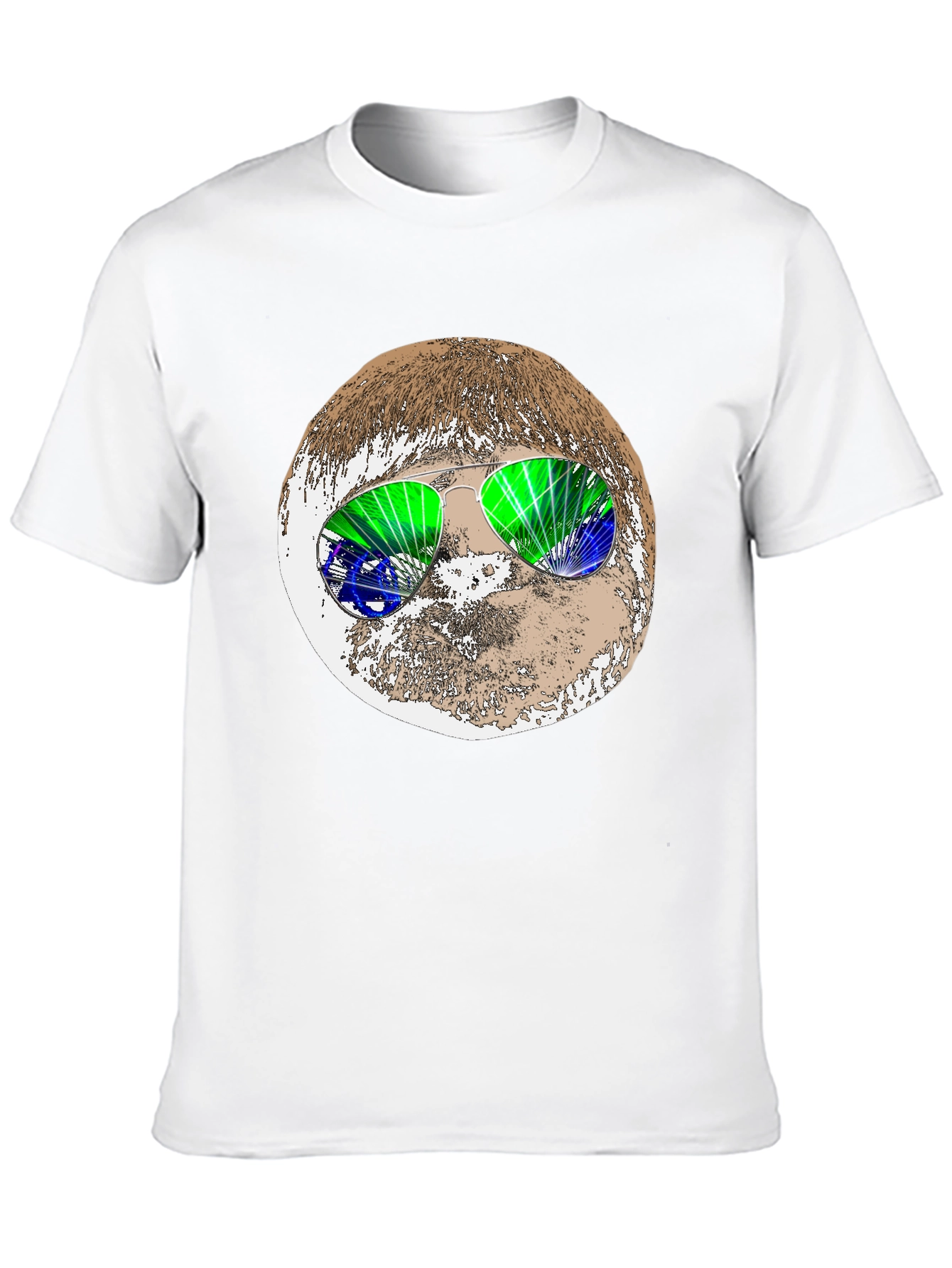 Retro Sloth Sunglasses Graphic Tee