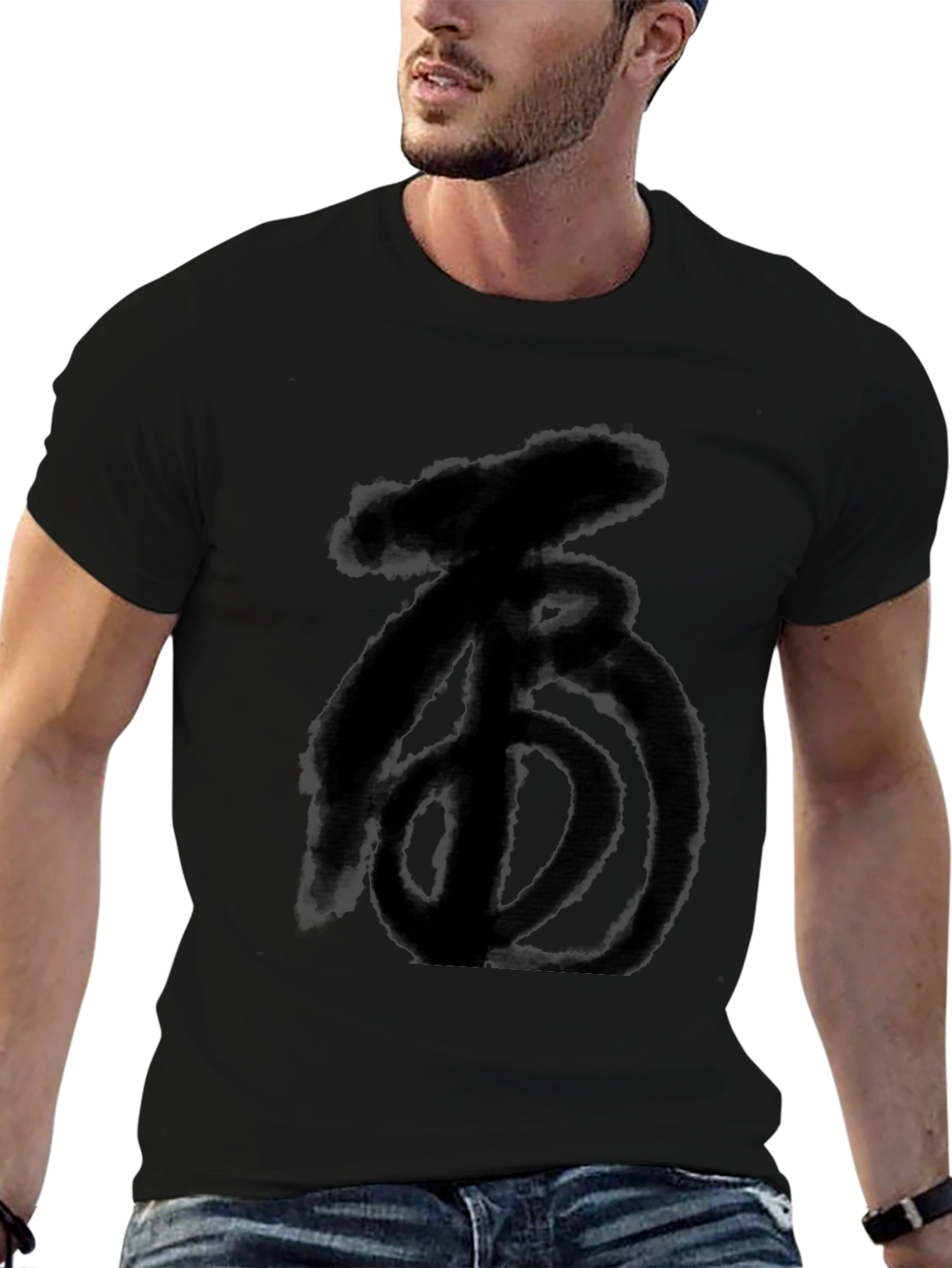 Unique Graphic Black T-Shirt