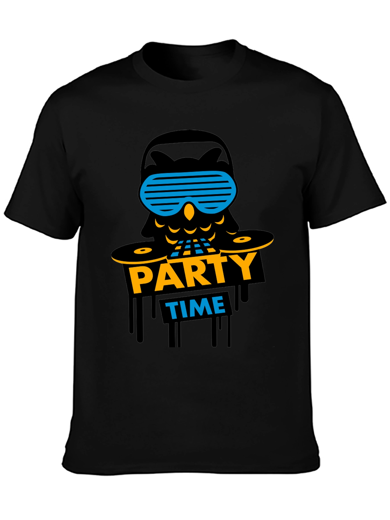 Party Time Owl Graphic T-Shirt