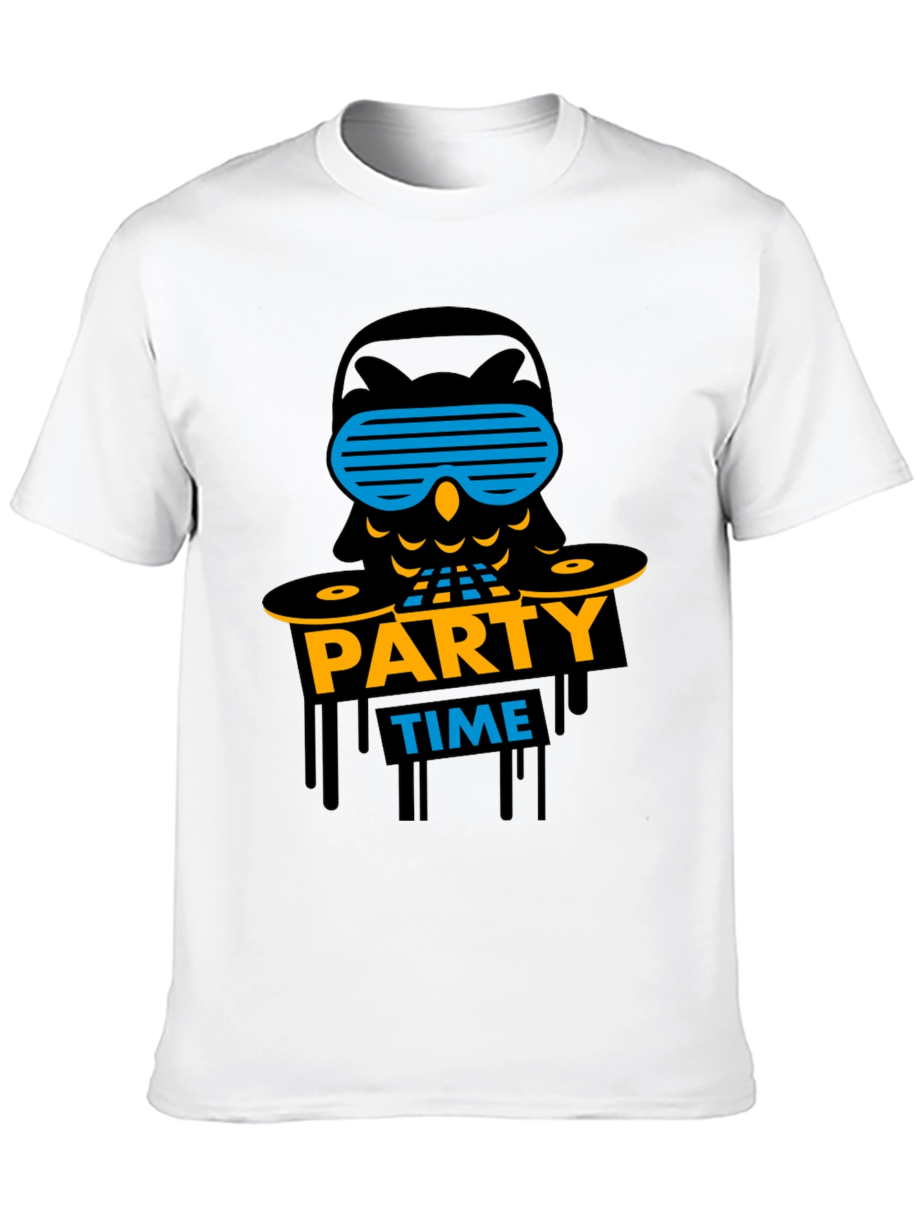 Party Time Owl Graphic T-Shirt
