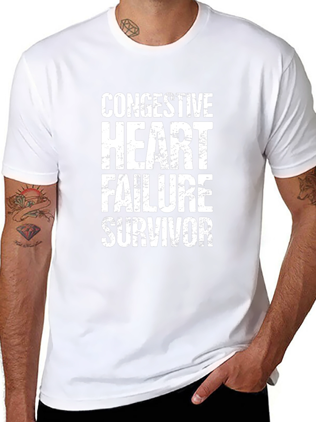 Congestive Heart Failure Survivor Graphic T-Shirt