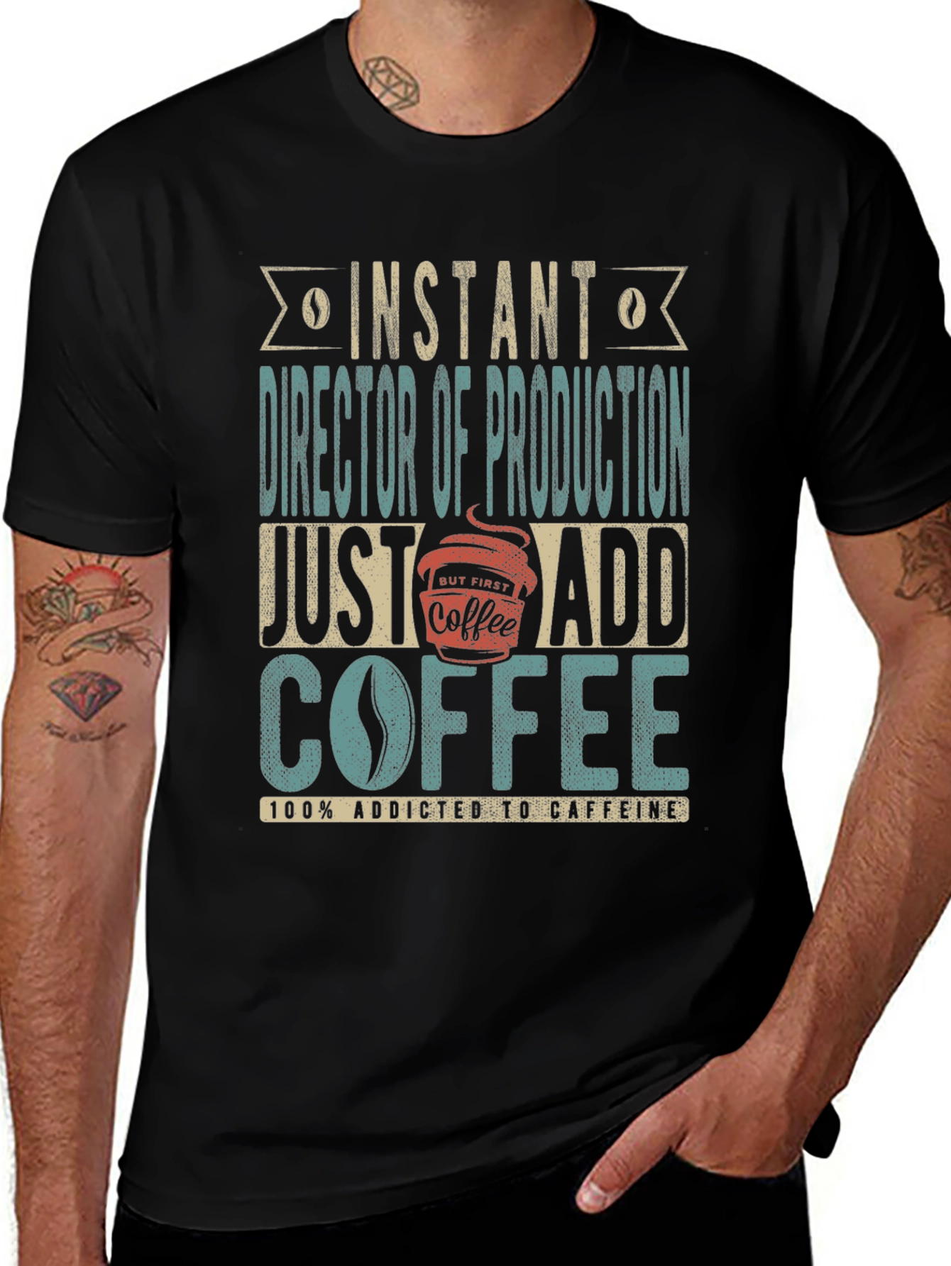 Director of Production Coffee Addict T-Shirt