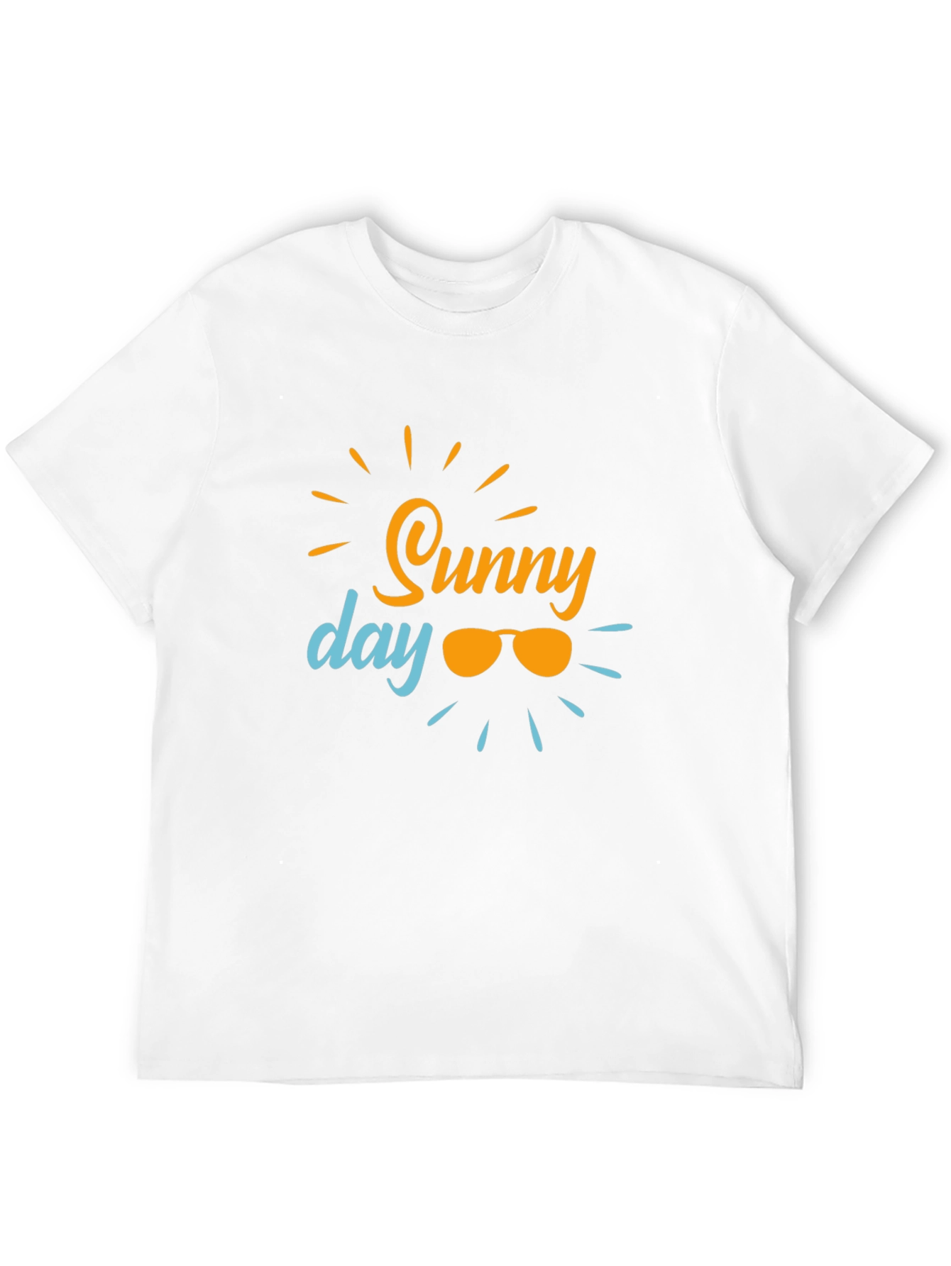 Sunny Day Graphic Tee - Black Cotton T-Shirt