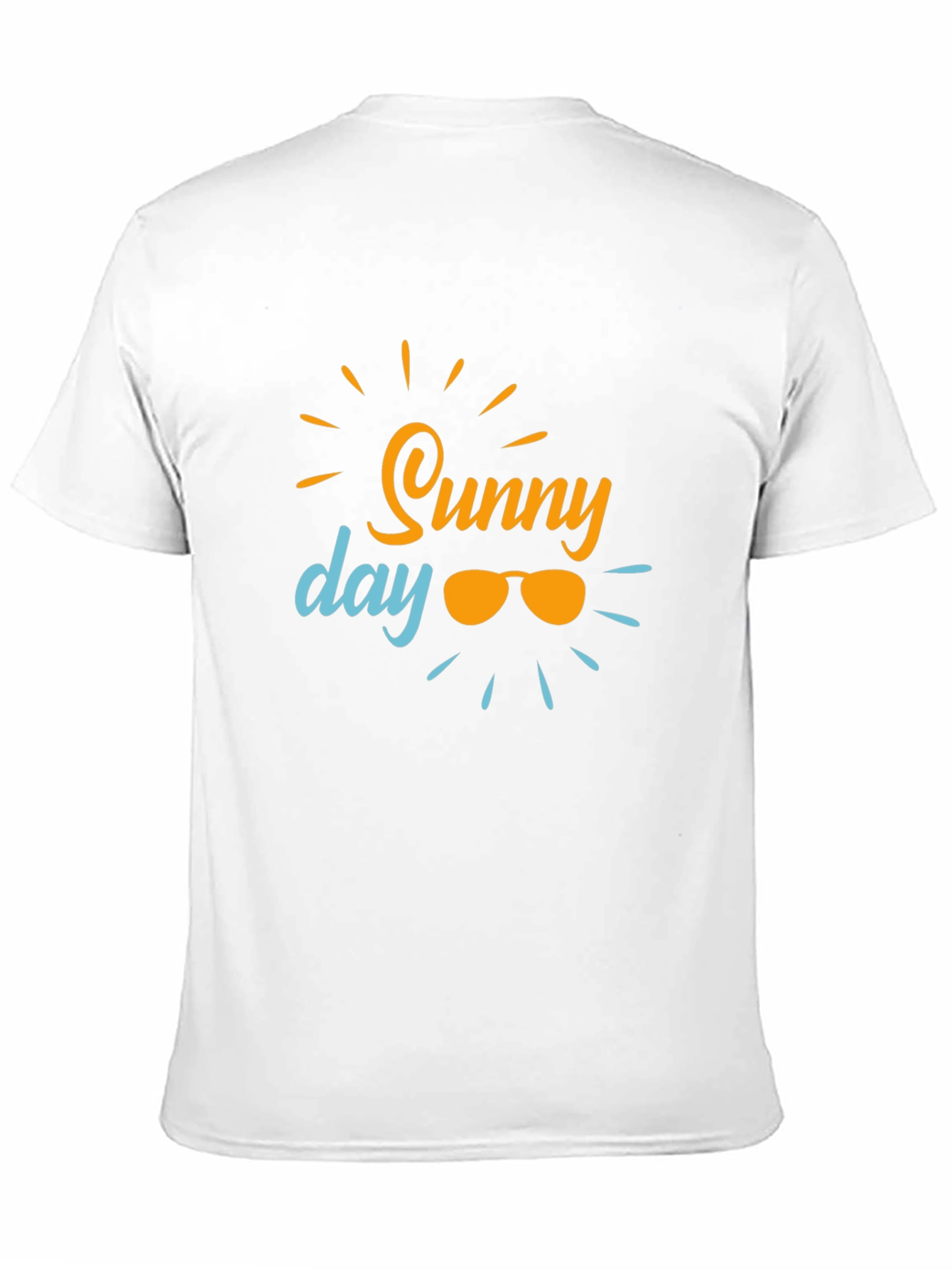 Sunny Day Graphic Tee - Black Cotton T-Shirt