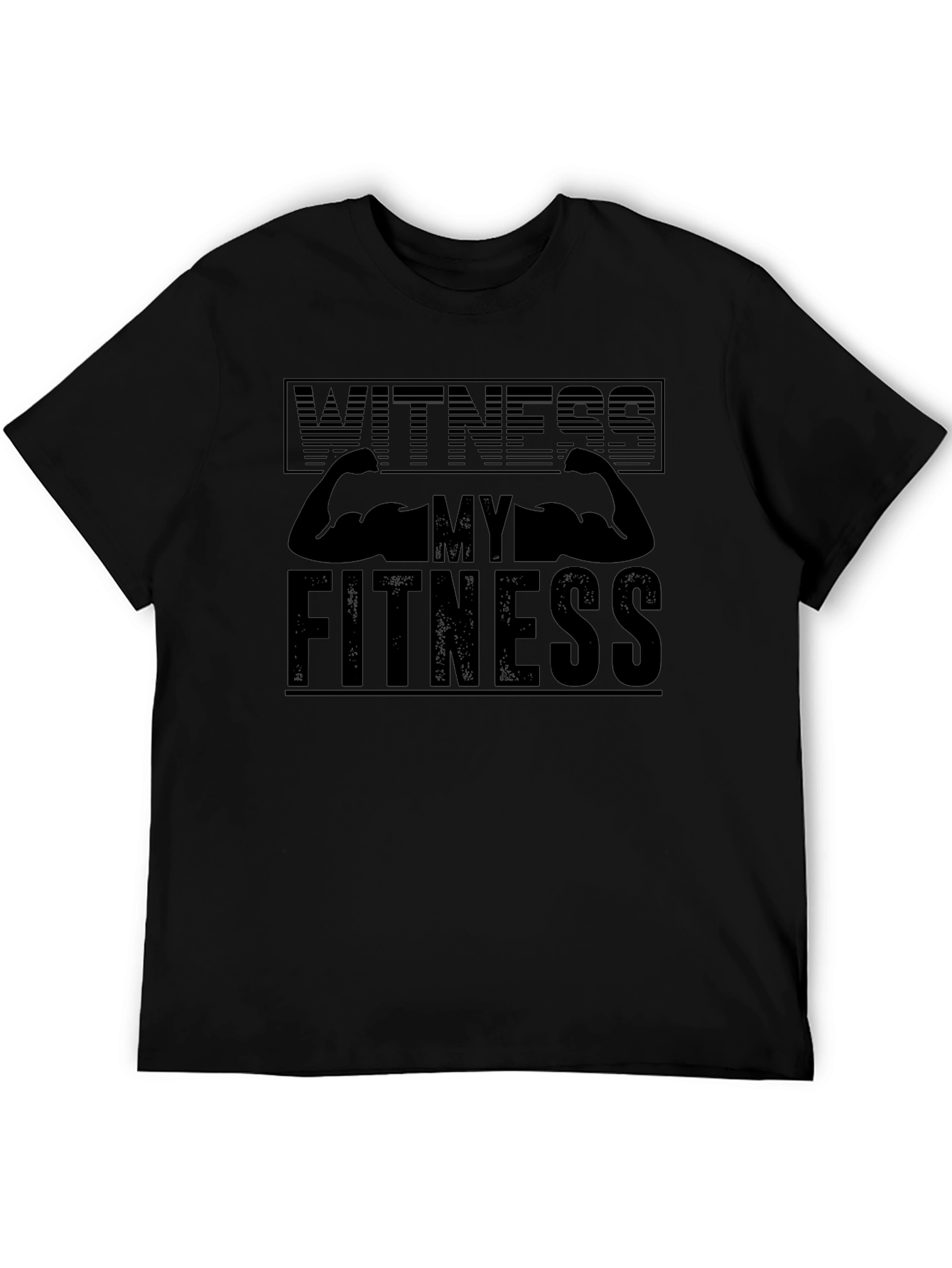 Witness My Fitness Black Graphic Tee