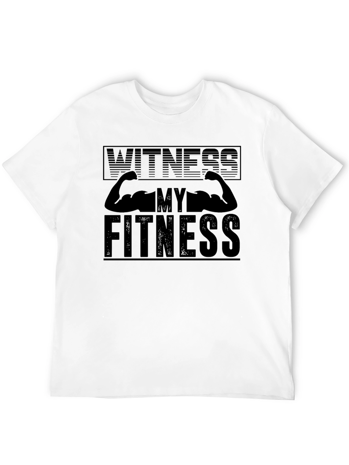 Witness My Fitness Black Graphic Tee