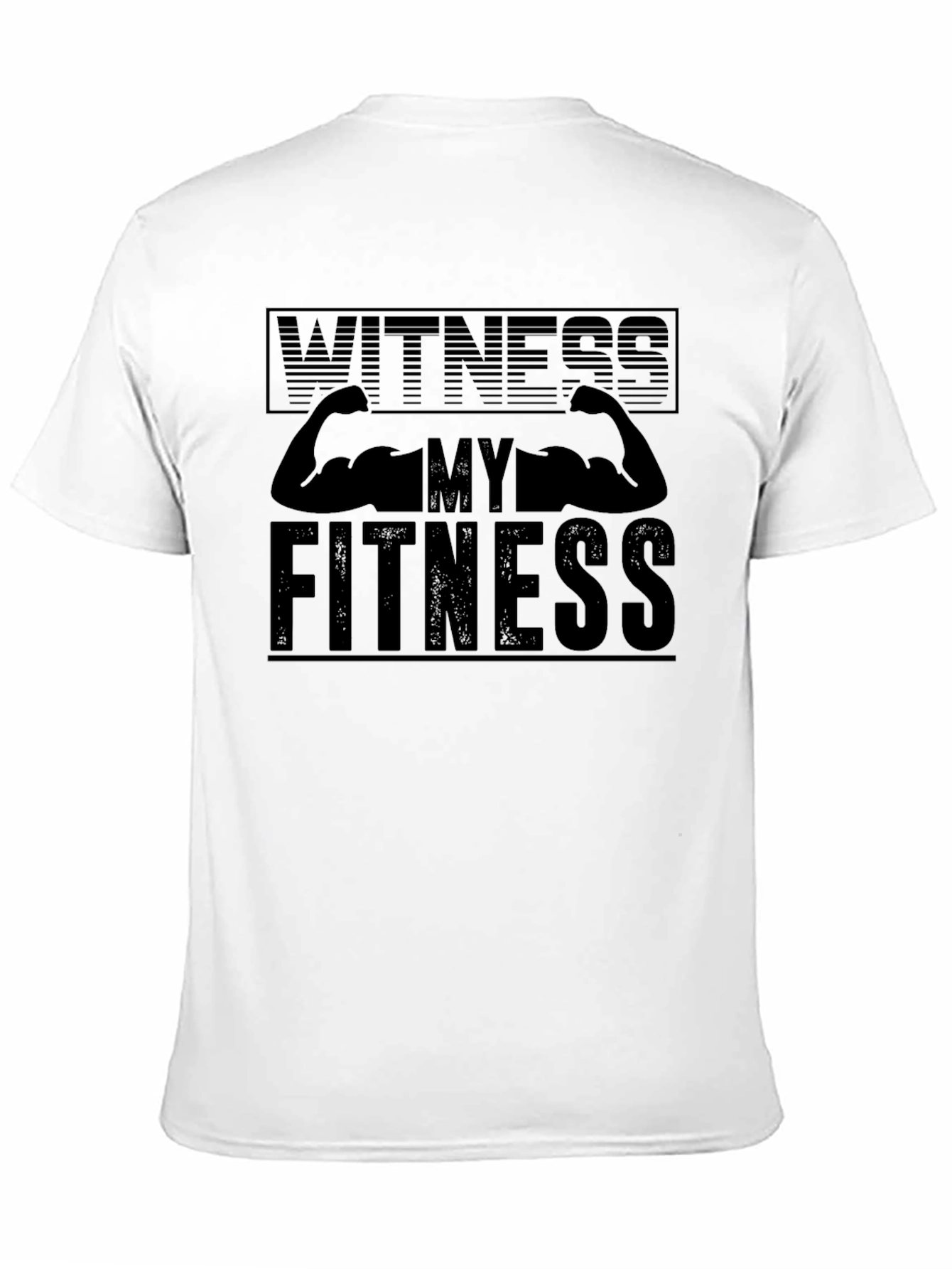 Witness My Fitness Black Graphic Tee