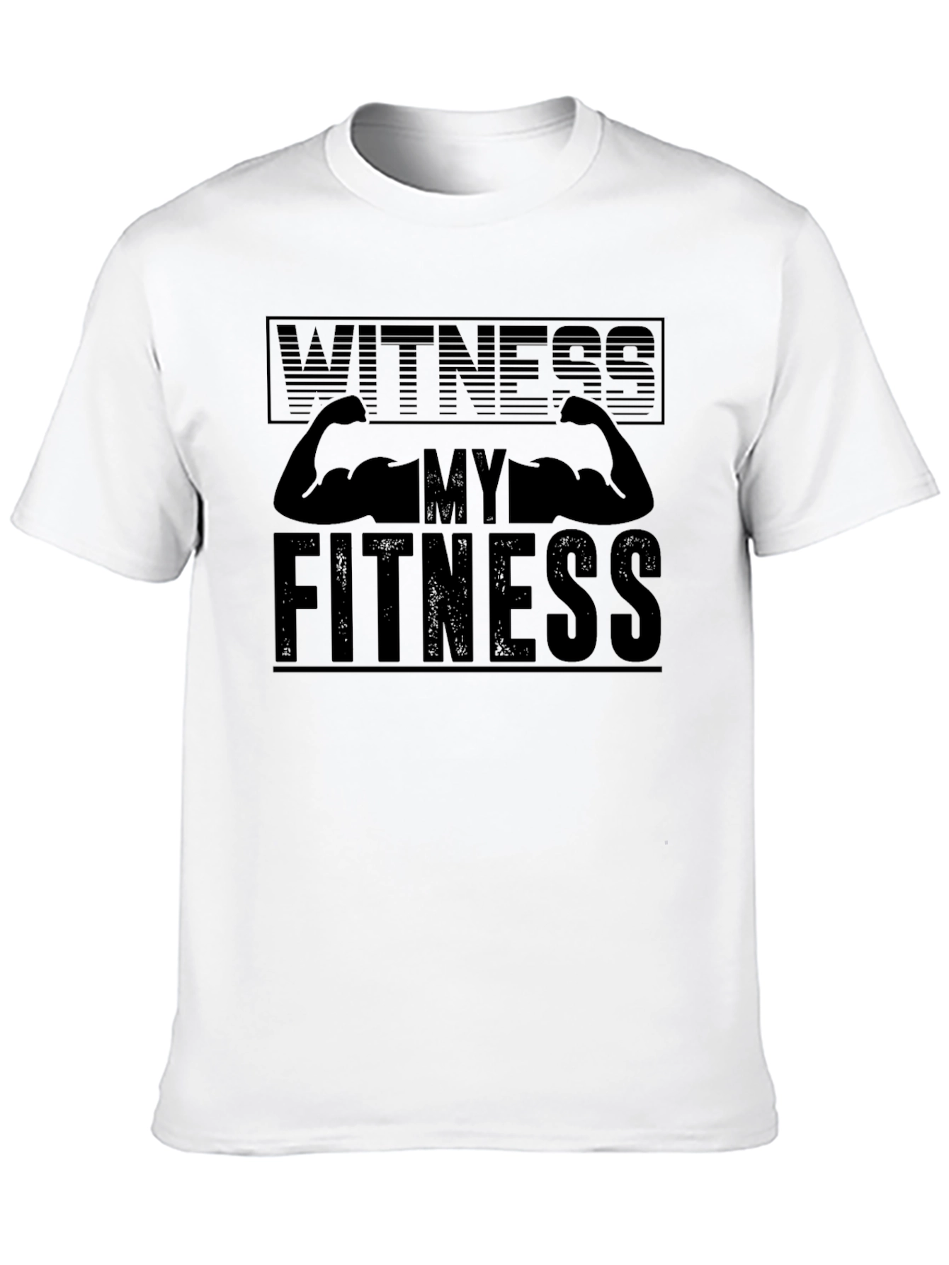 Witness My Fitness Black Graphic Tee