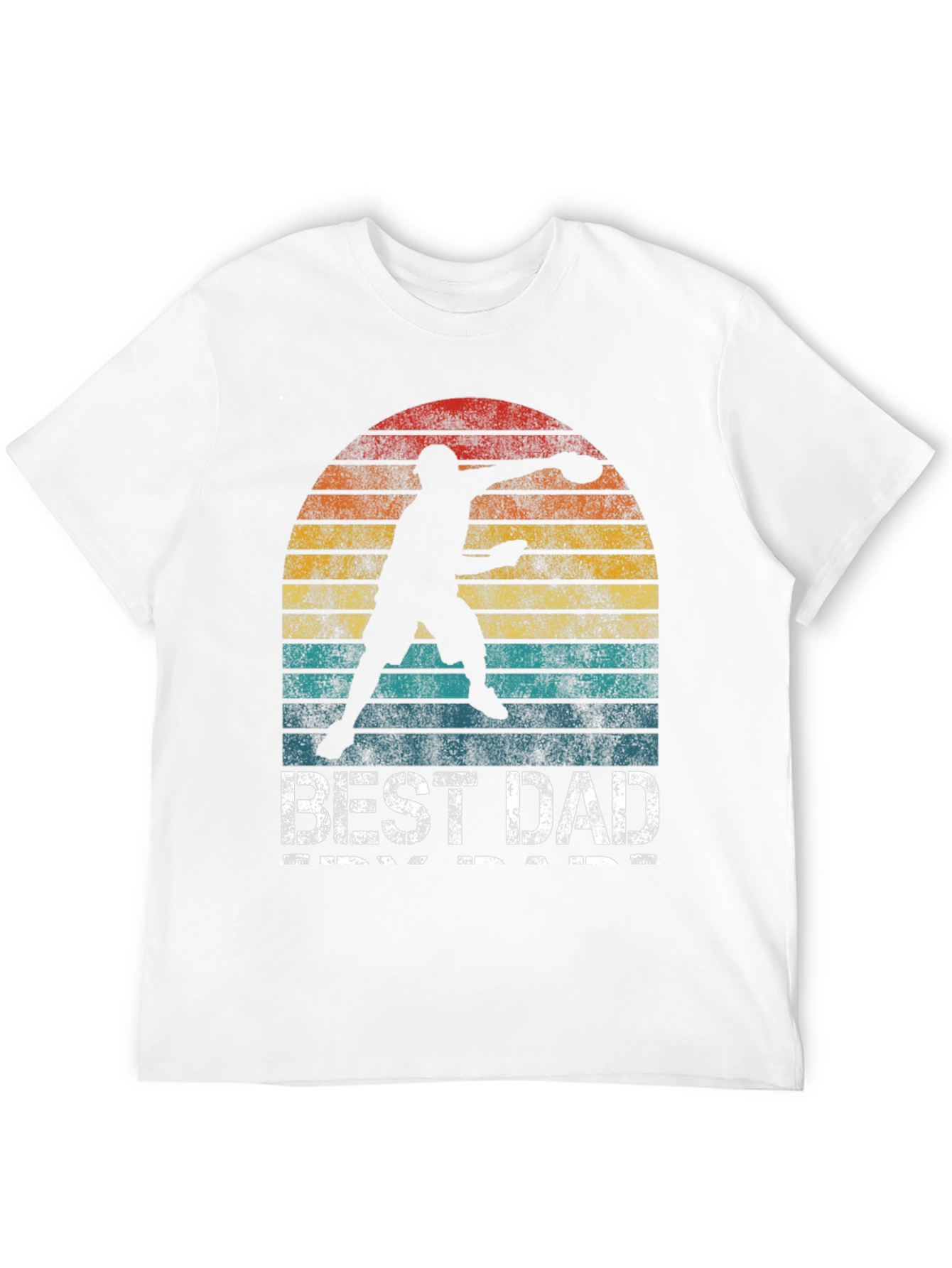 Best Dad Ever T-Shirt Frisbee Thrower Graphic Tee