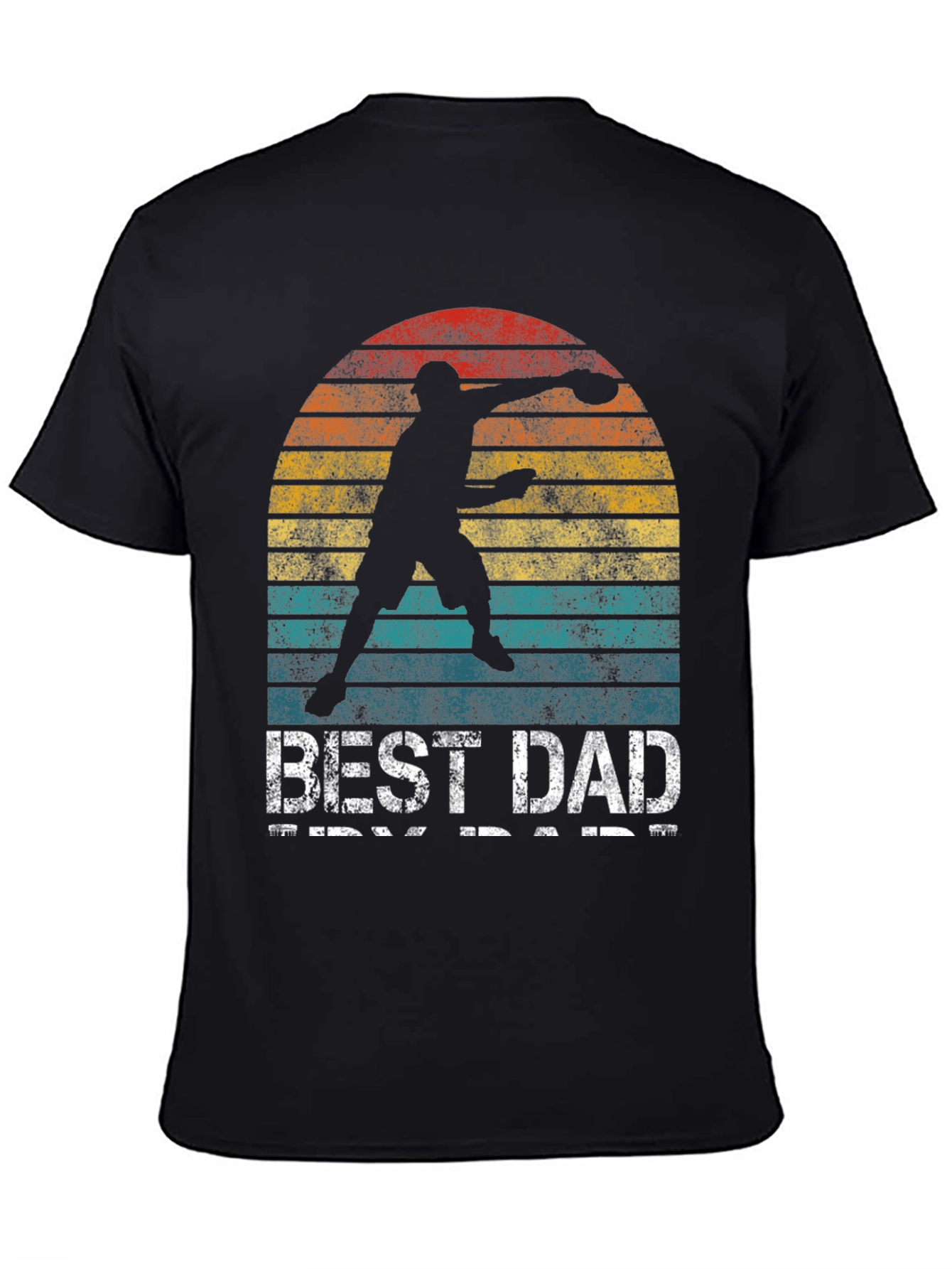 Best Dad Ever T-Shirt Frisbee Thrower Graphic Tee