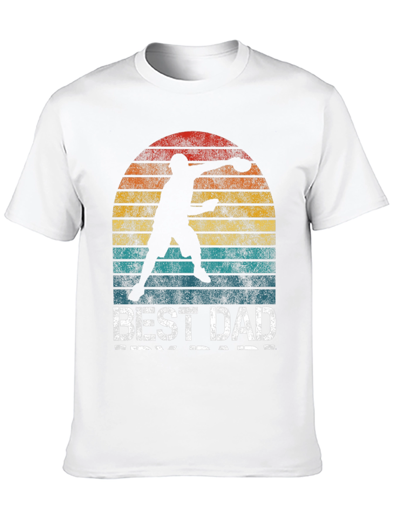 Best Dad Ever T-Shirt Frisbee Thrower Graphic Tee