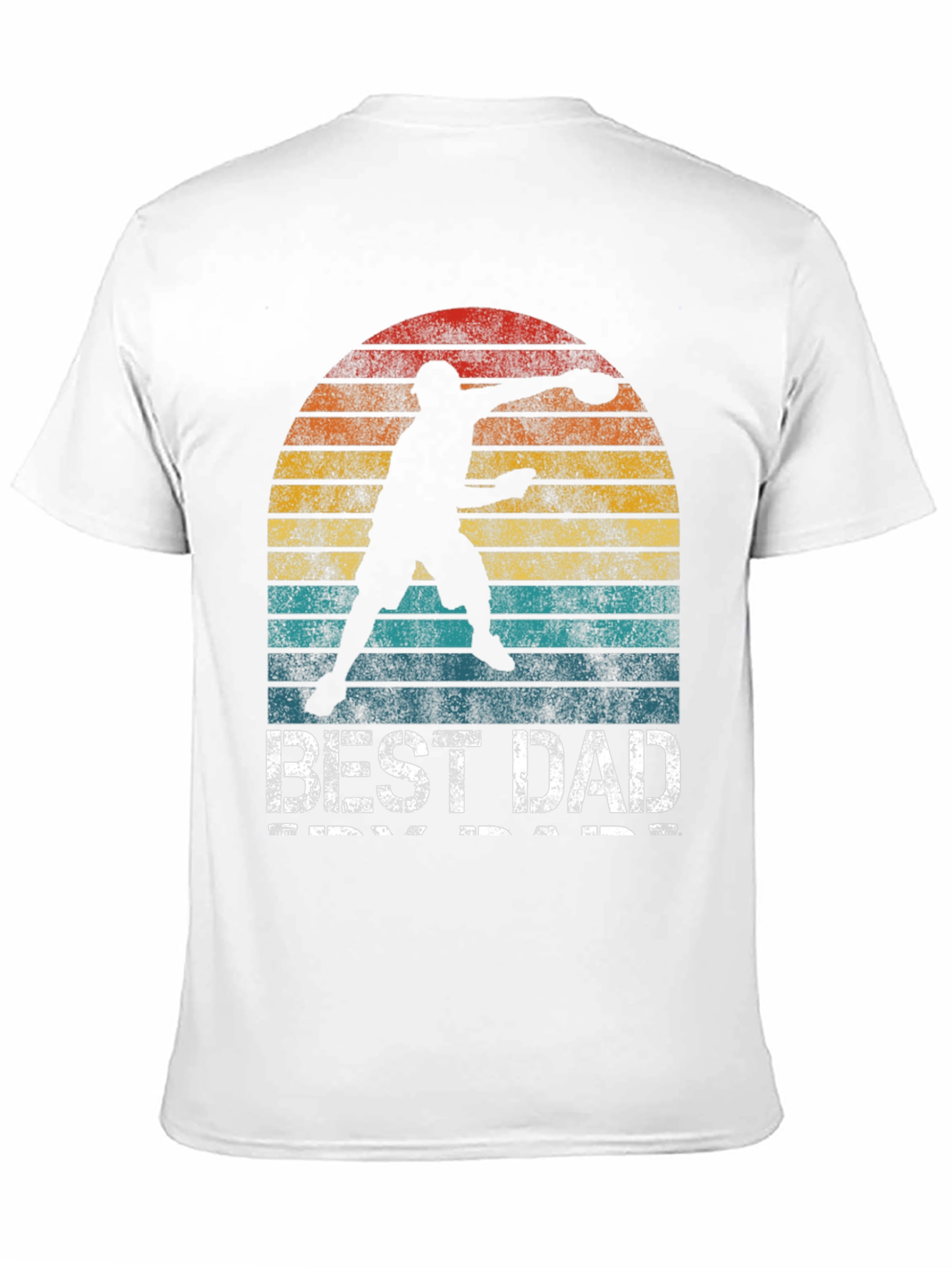 Best Dad Ever T-Shirt Frisbee Thrower Graphic Tee