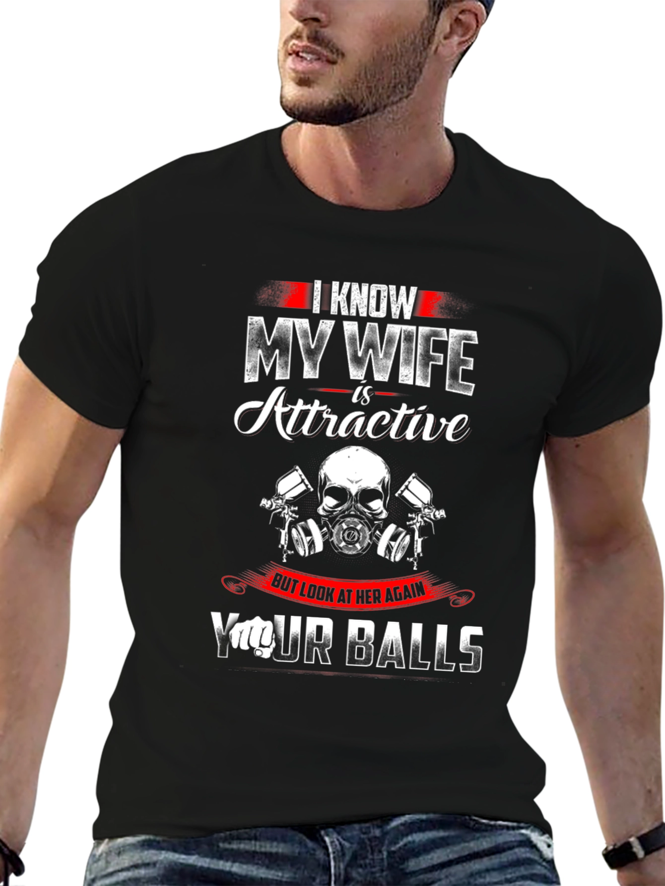 I Know My Wife T-Shirt Funny Husband Novelty Tee