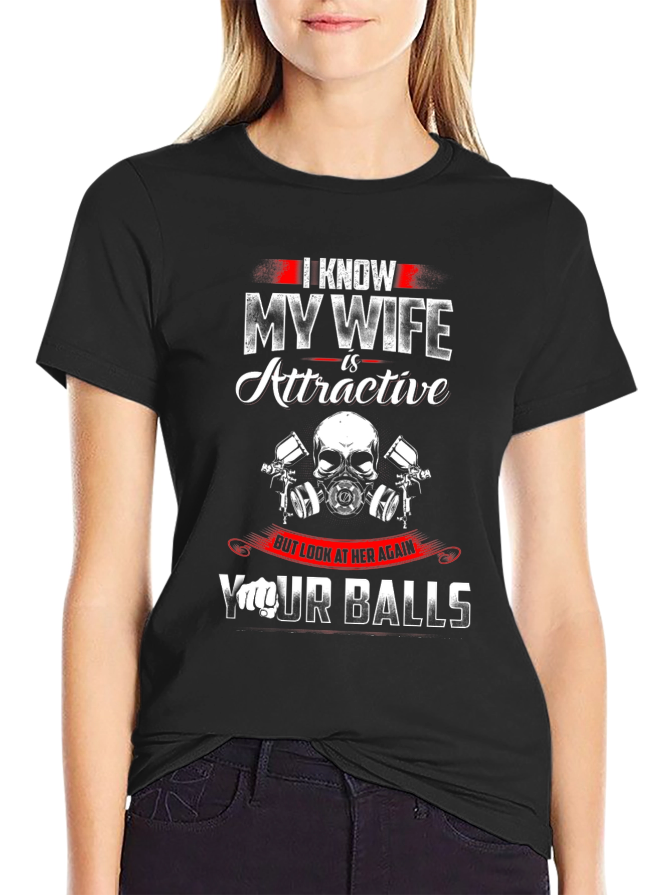 I Know My Wife T-Shirt Funny Husband Novelty Tee