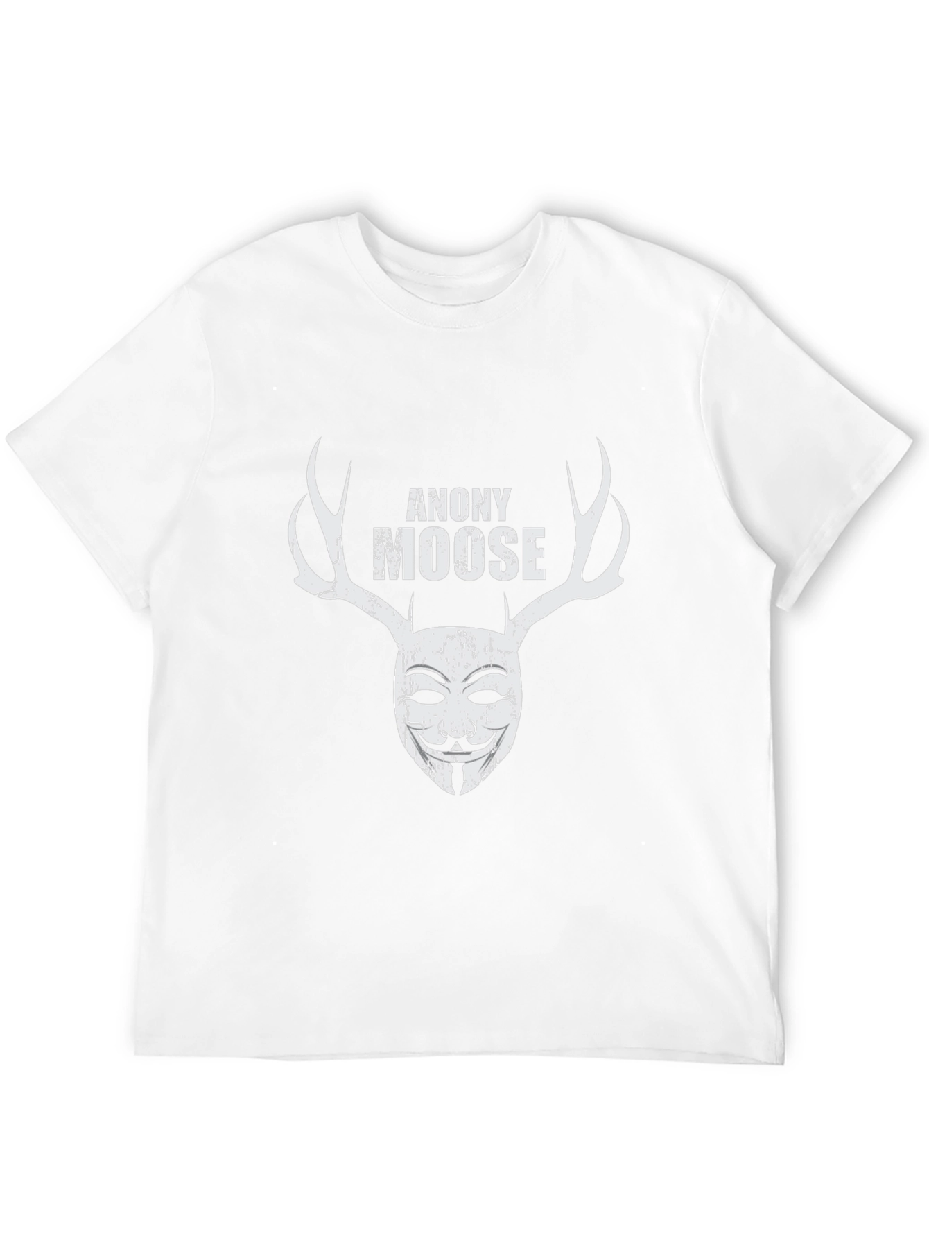 Anony Moose Graphic Print Black T-Shirt