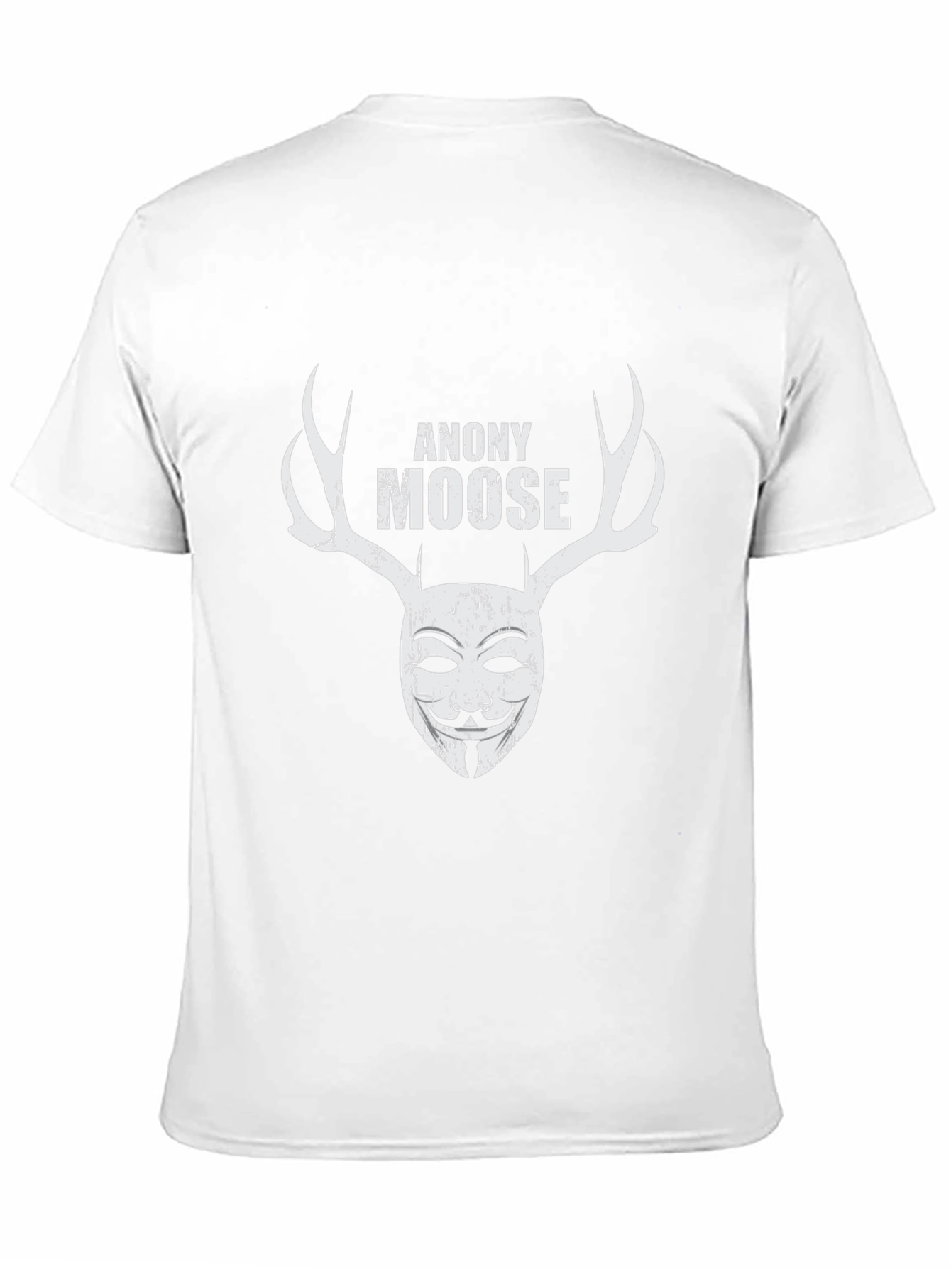 Anony Moose Graphic Print Black T-Shirt