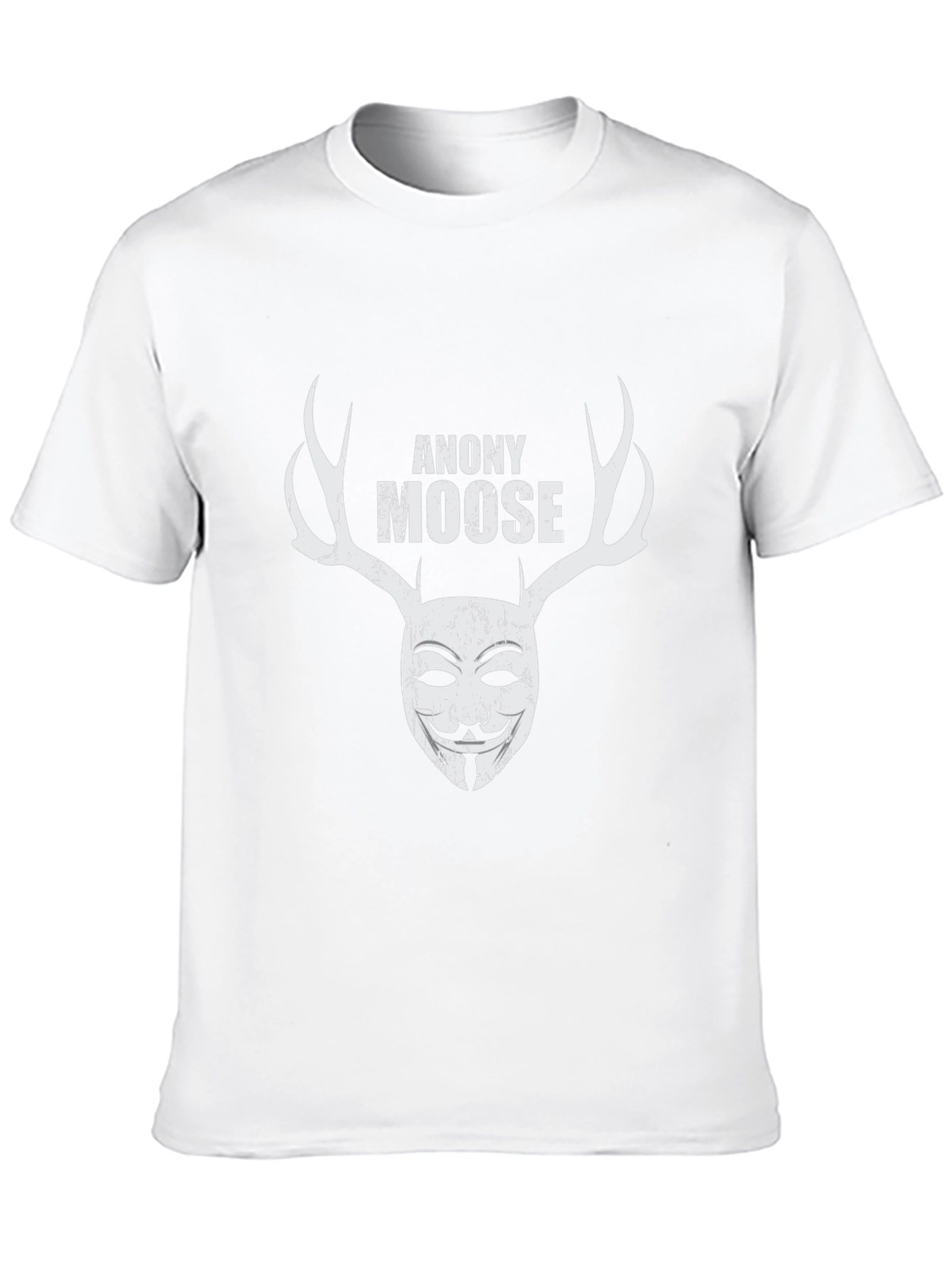 Anony Moose Graphic Print Black T-Shirt