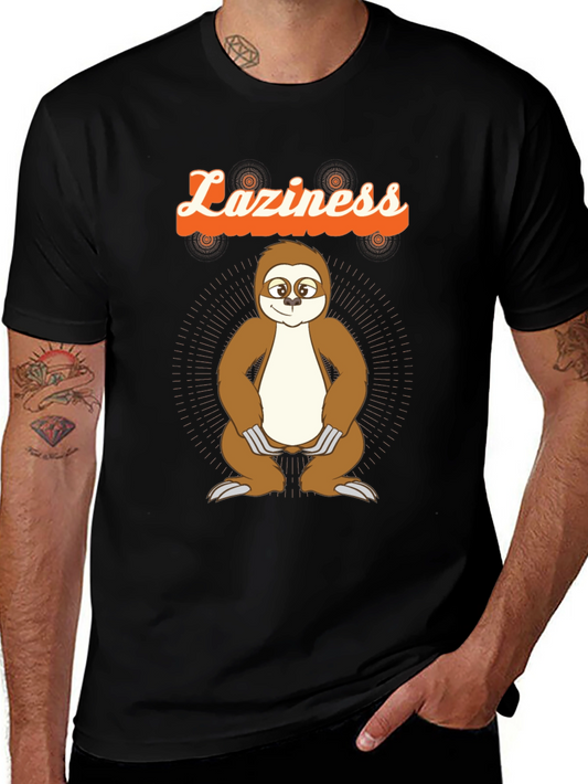 Funny Laziness Sloth Graphic T-Shirt