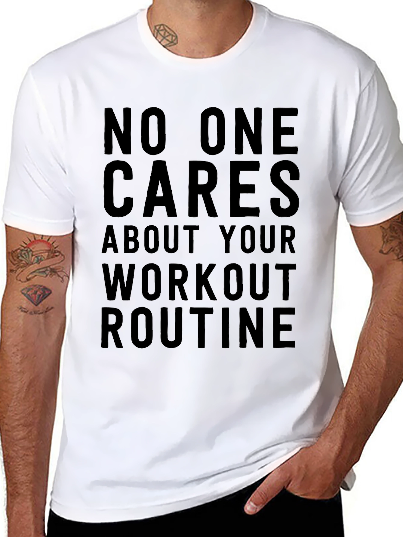 Workout Routine Sarcastic Graphic Tee