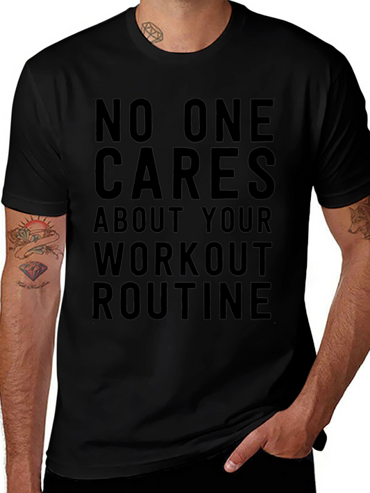 Workout Routine Sarcastic Graphic Tee