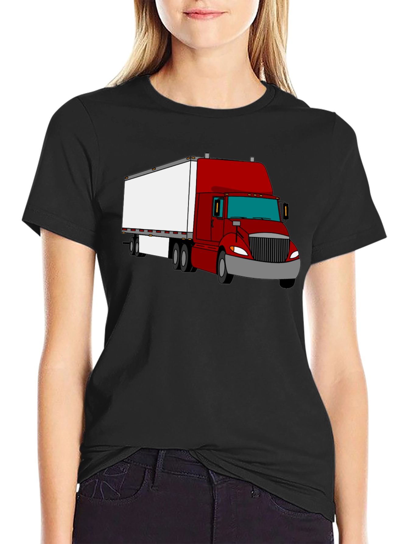 Truck Graphic T-Shirt - Black Cotton Tee