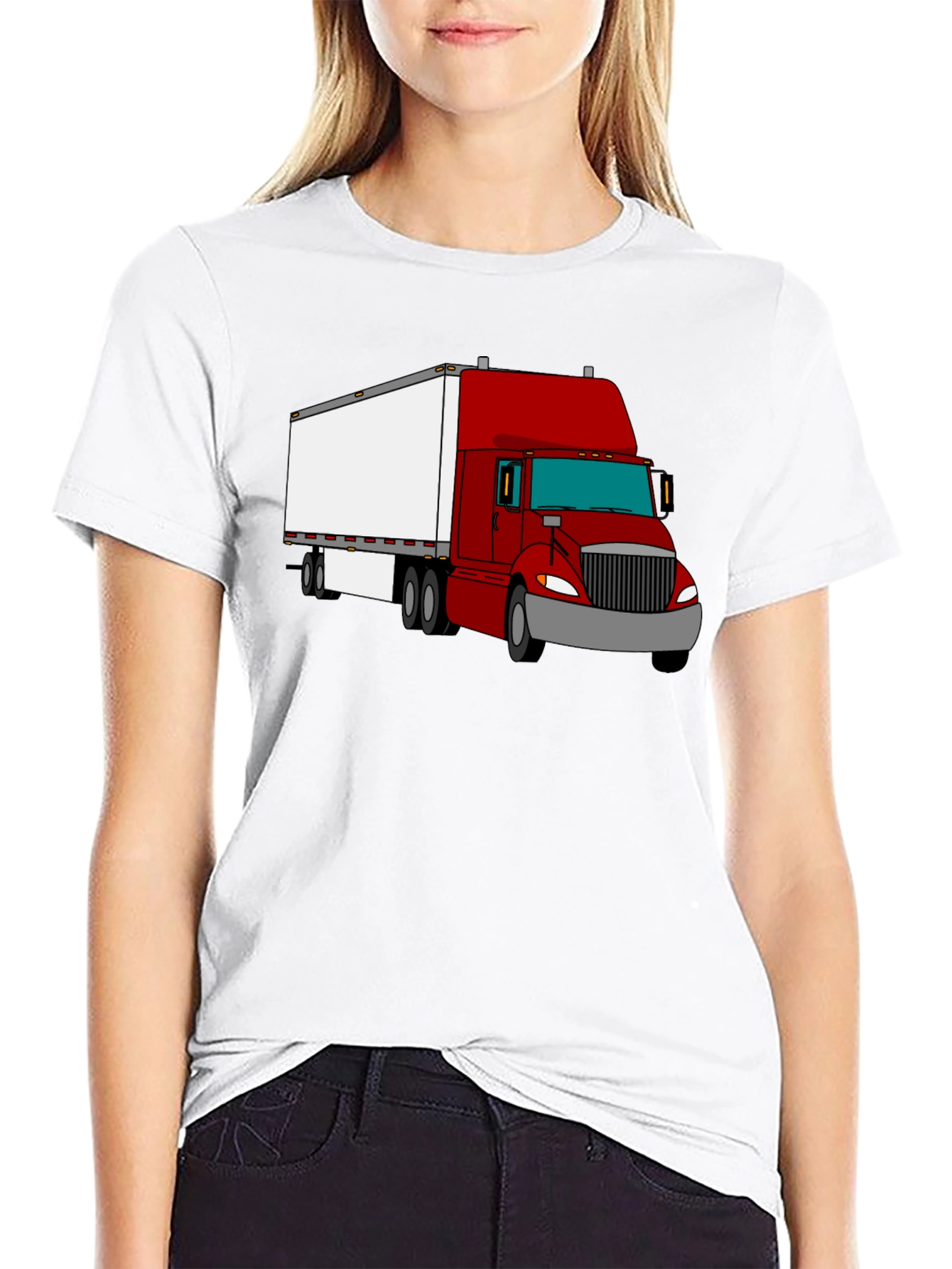 Truck Graphic T-Shirt - Black Cotton Tee