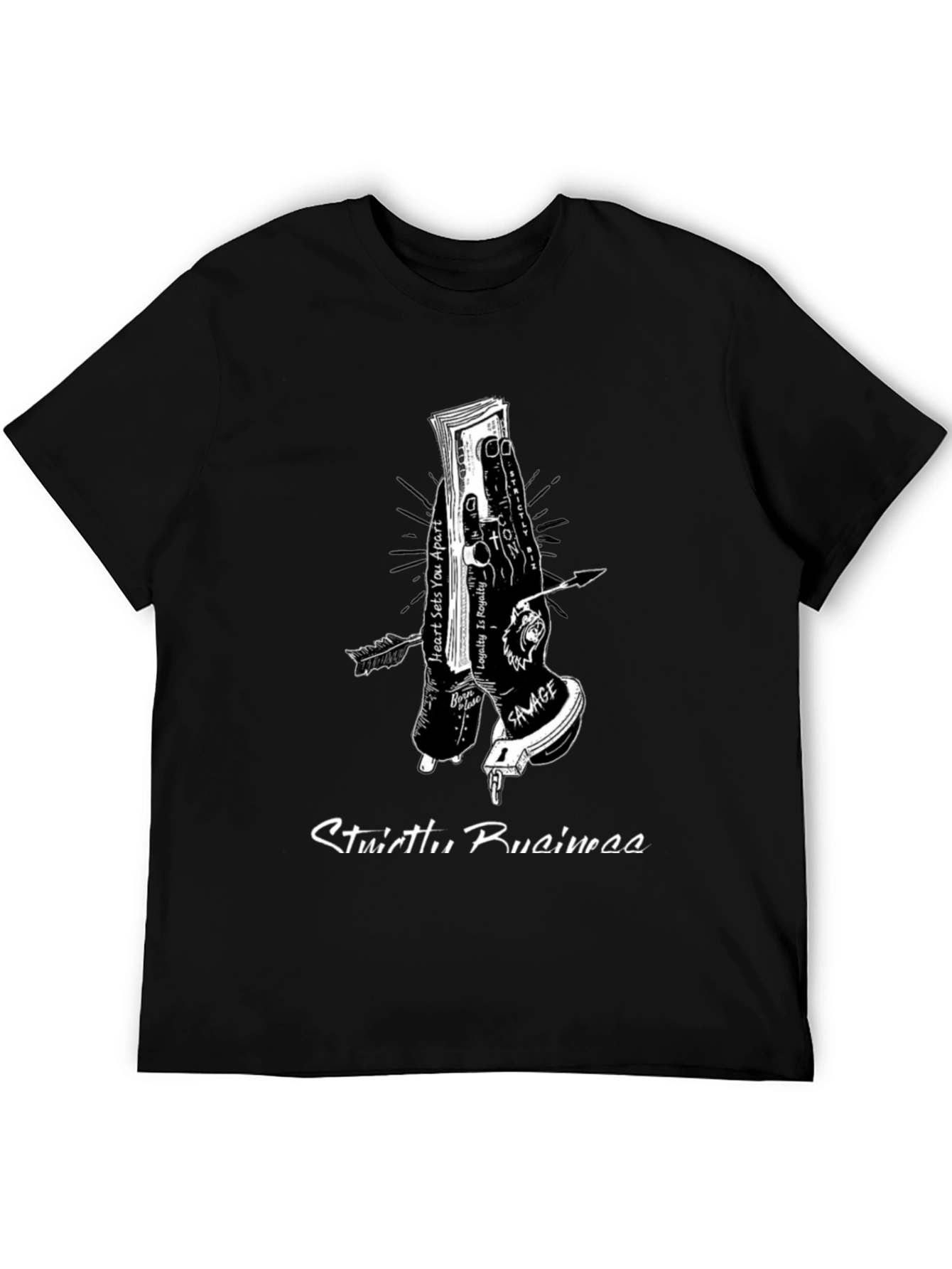 Strictly Business Graphic Tee - Black