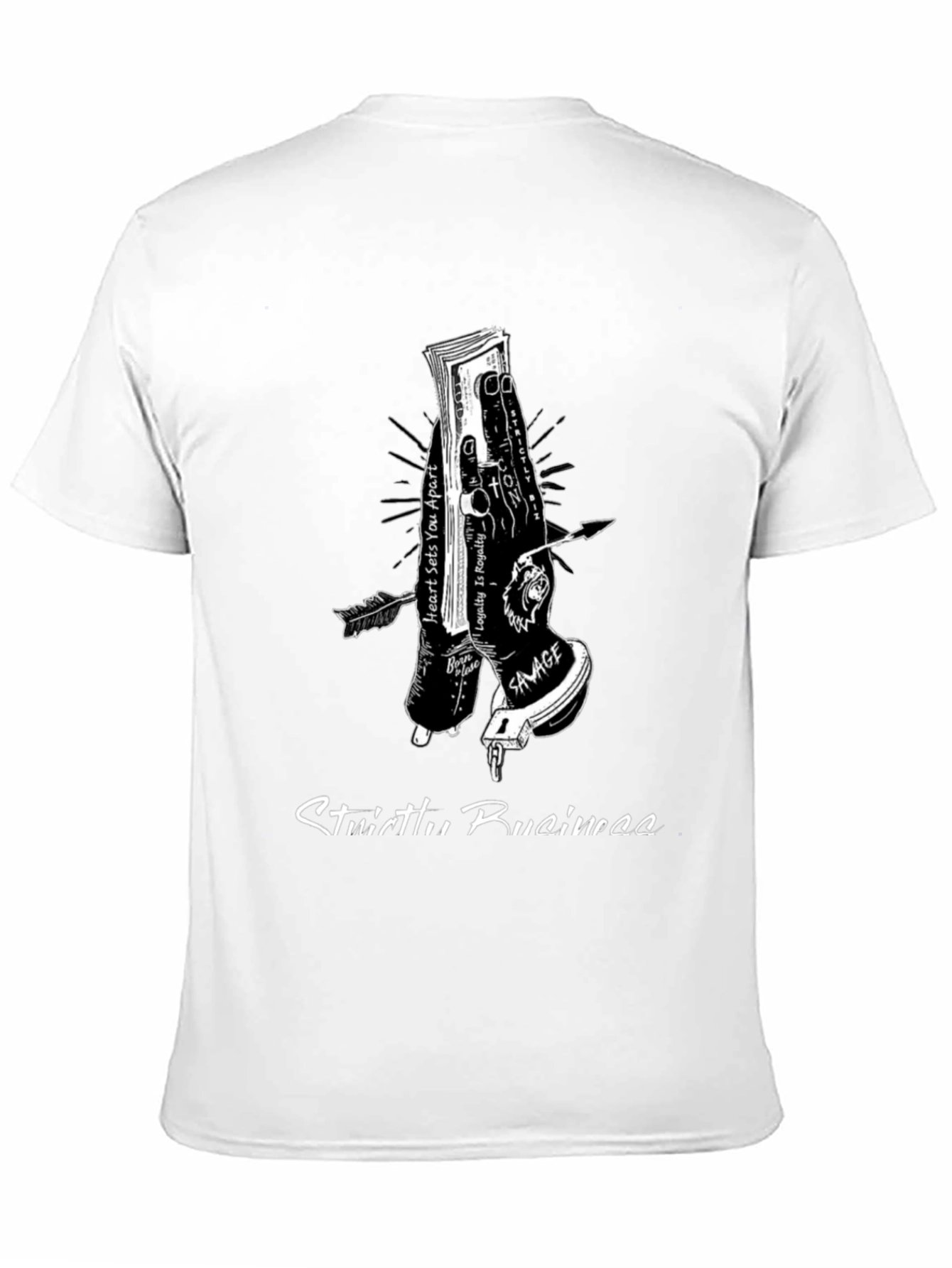 Strictly Business Graphic Tee - Black