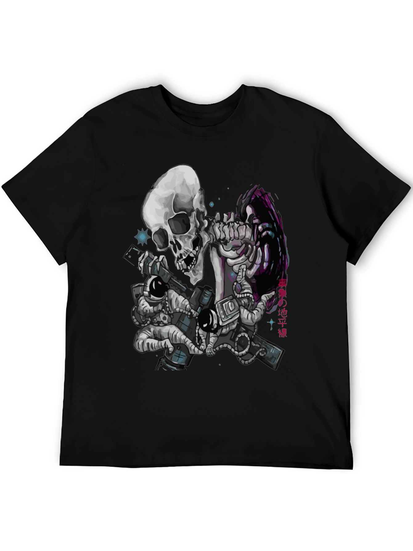 Astronaut Skeleton Graphic T-Shirt