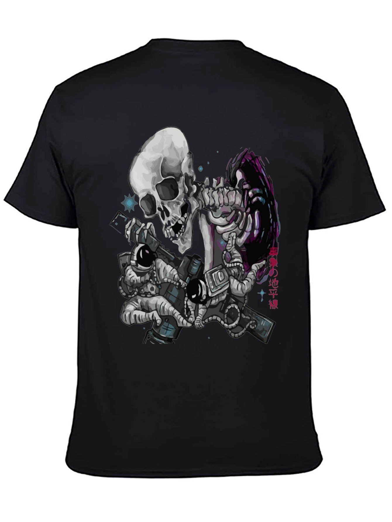 Astronaut Skeleton Graphic T-Shirt