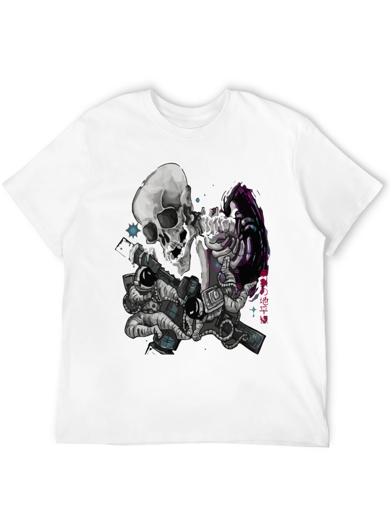 Astronaut Skeleton Graphic T-Shirt