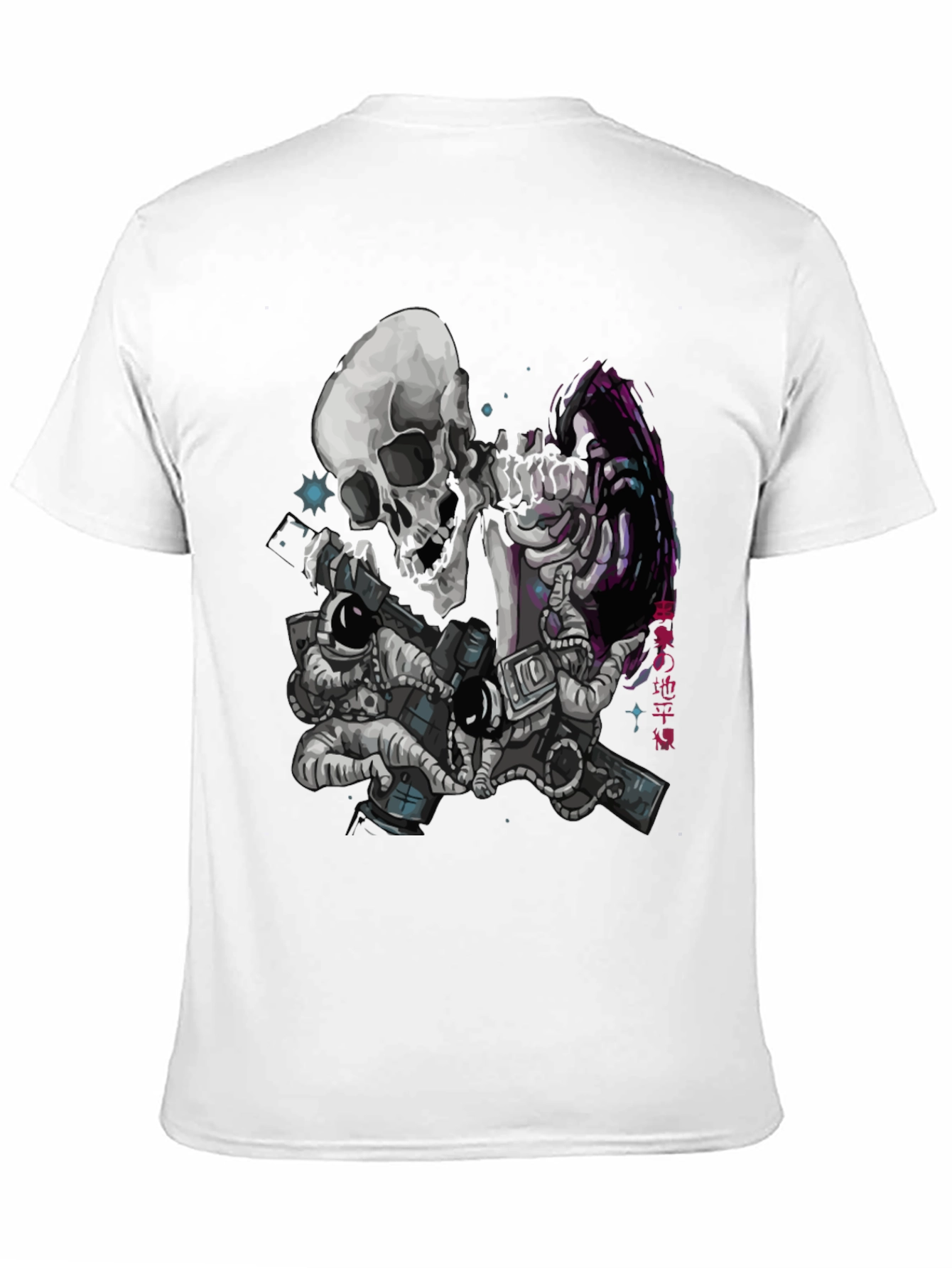 Astronaut Skeleton Graphic T-Shirt