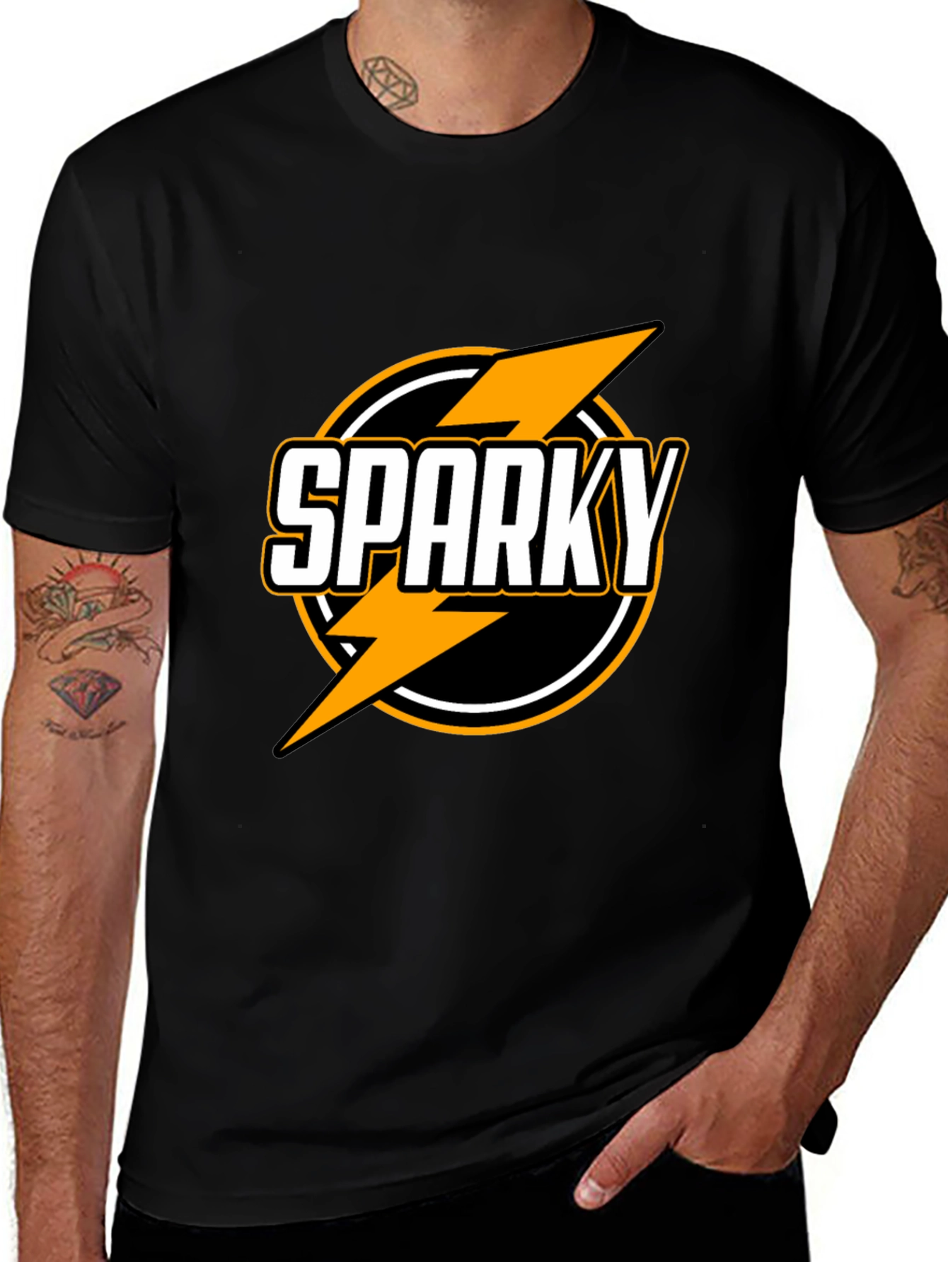 Sparky Graphic Tee - Black Short Sleeve Shirt