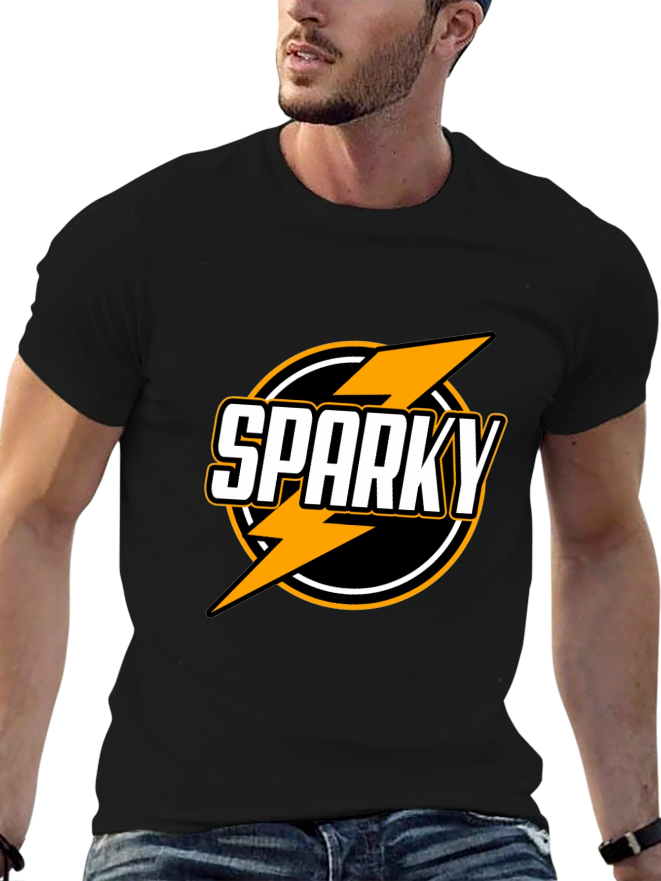 Sparky Graphic Tee - Black Short Sleeve Shirt