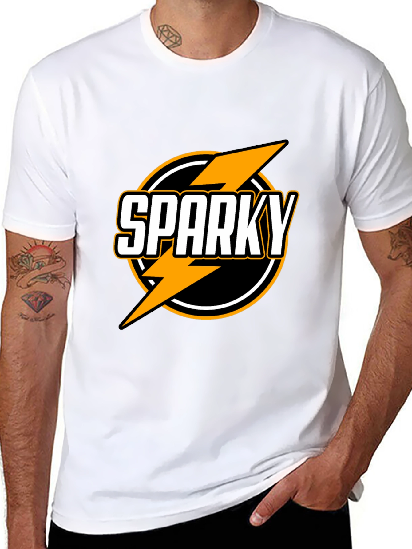 Sparky Graphic Tee - Black Short Sleeve Shirt