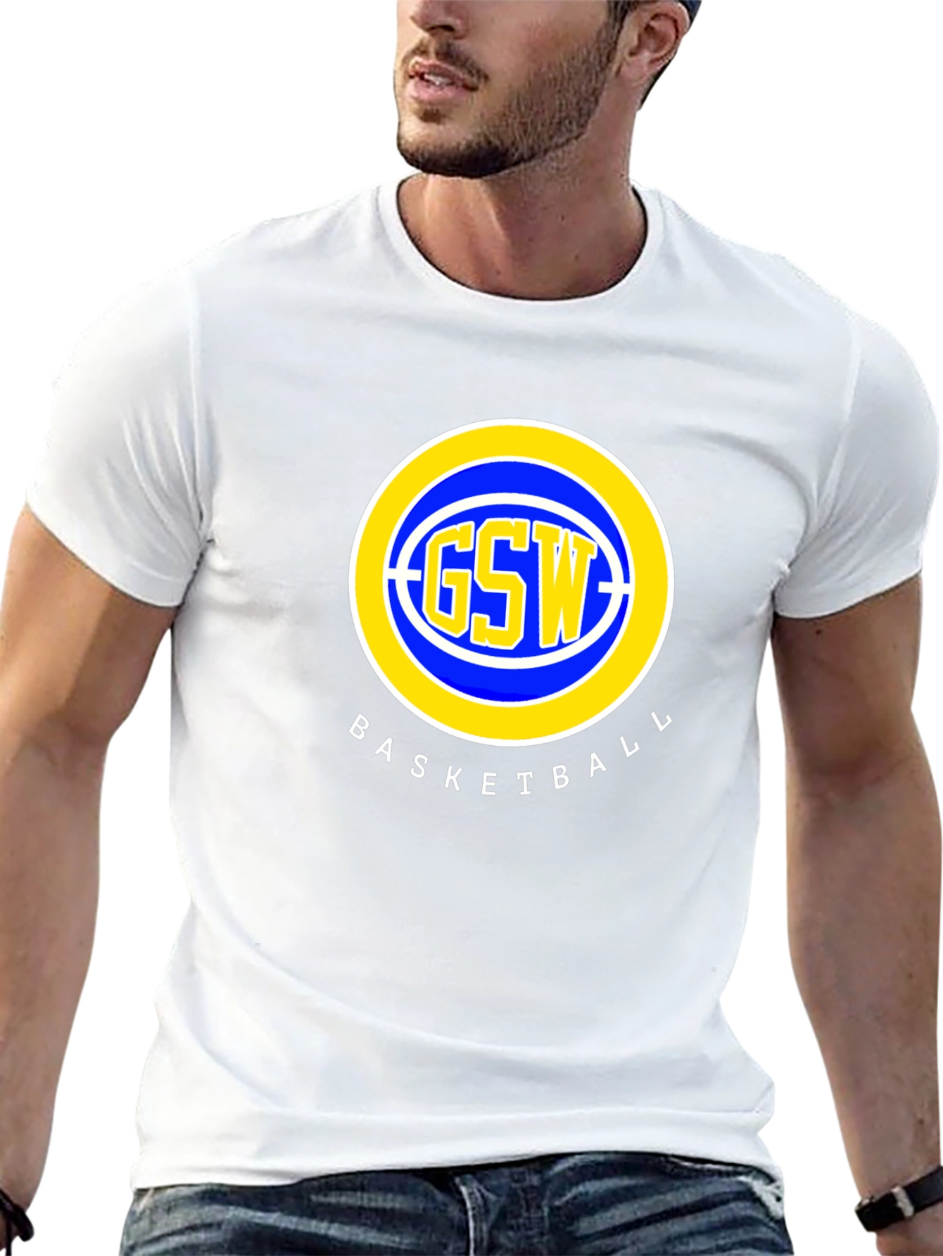 GSW Basketball Black T-Shirt
