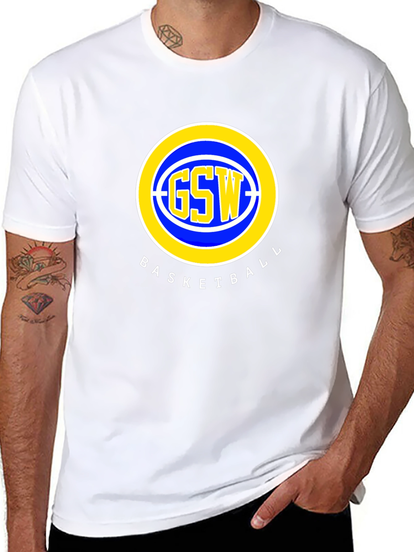 GSW Basketball Black T-Shirt
