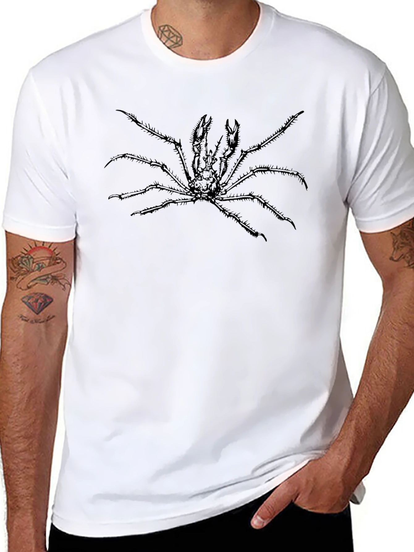 Japanese Spider Crab Graphic T-Shirt - Sea Life Tee