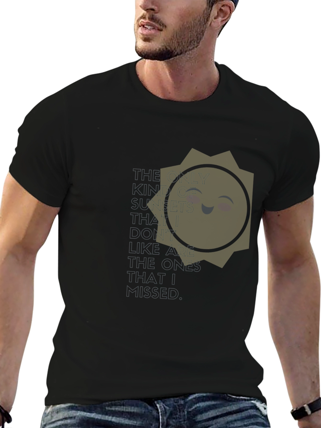 Smiling Sun T-Shirt - Positive Vibes